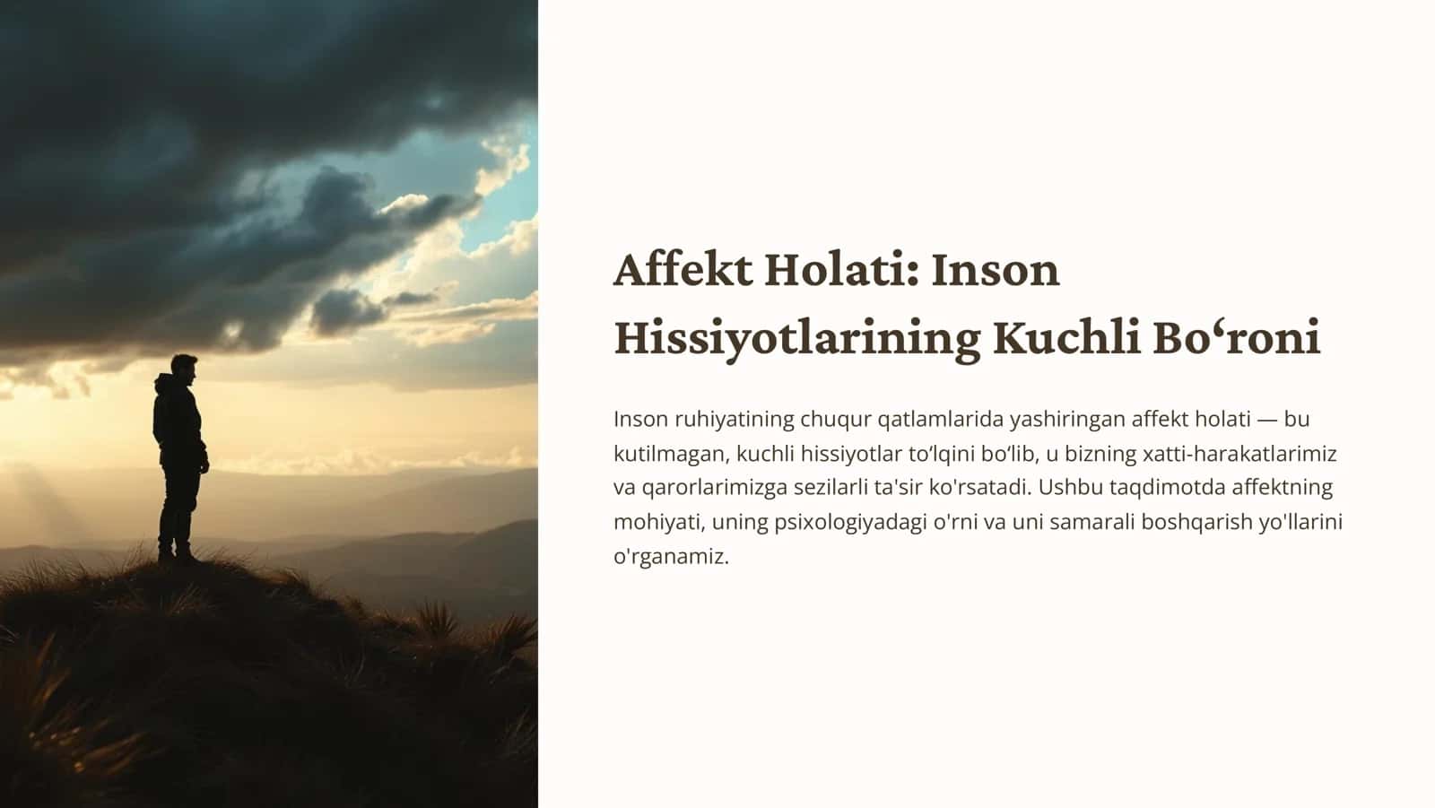 Affekt Holati Inson Hissiyotlarining Kuchli Bo8roni 1