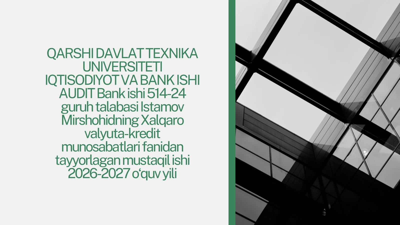 IQTISODIYOT VA BANK ISHI AUDIT 1
