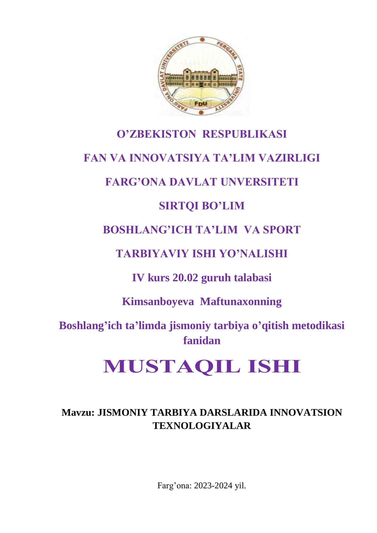 JISMONIY TARBIYA DARSLARIDA INNOVATSION TEXNOLOGIYALAR 1