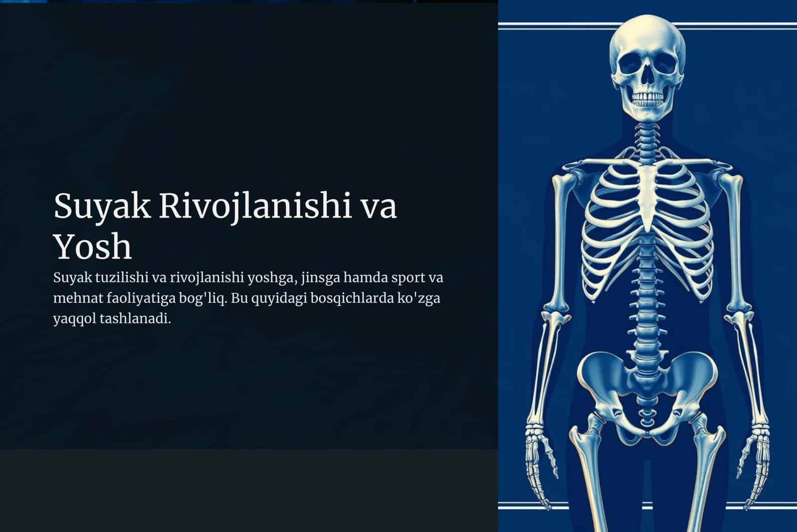 Suyak Rivojlanishi va Yosh 1