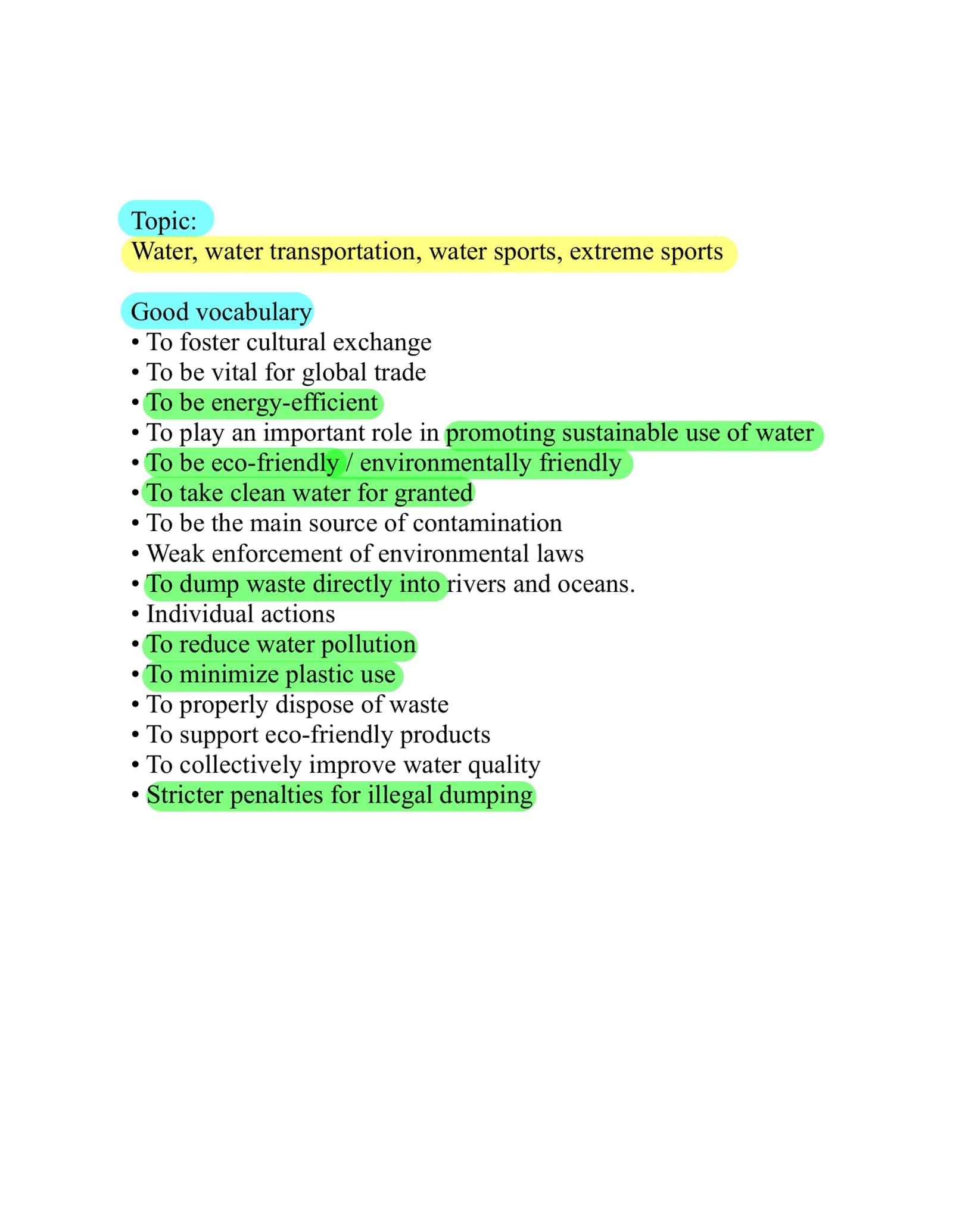 Water Conservation Strategies 1