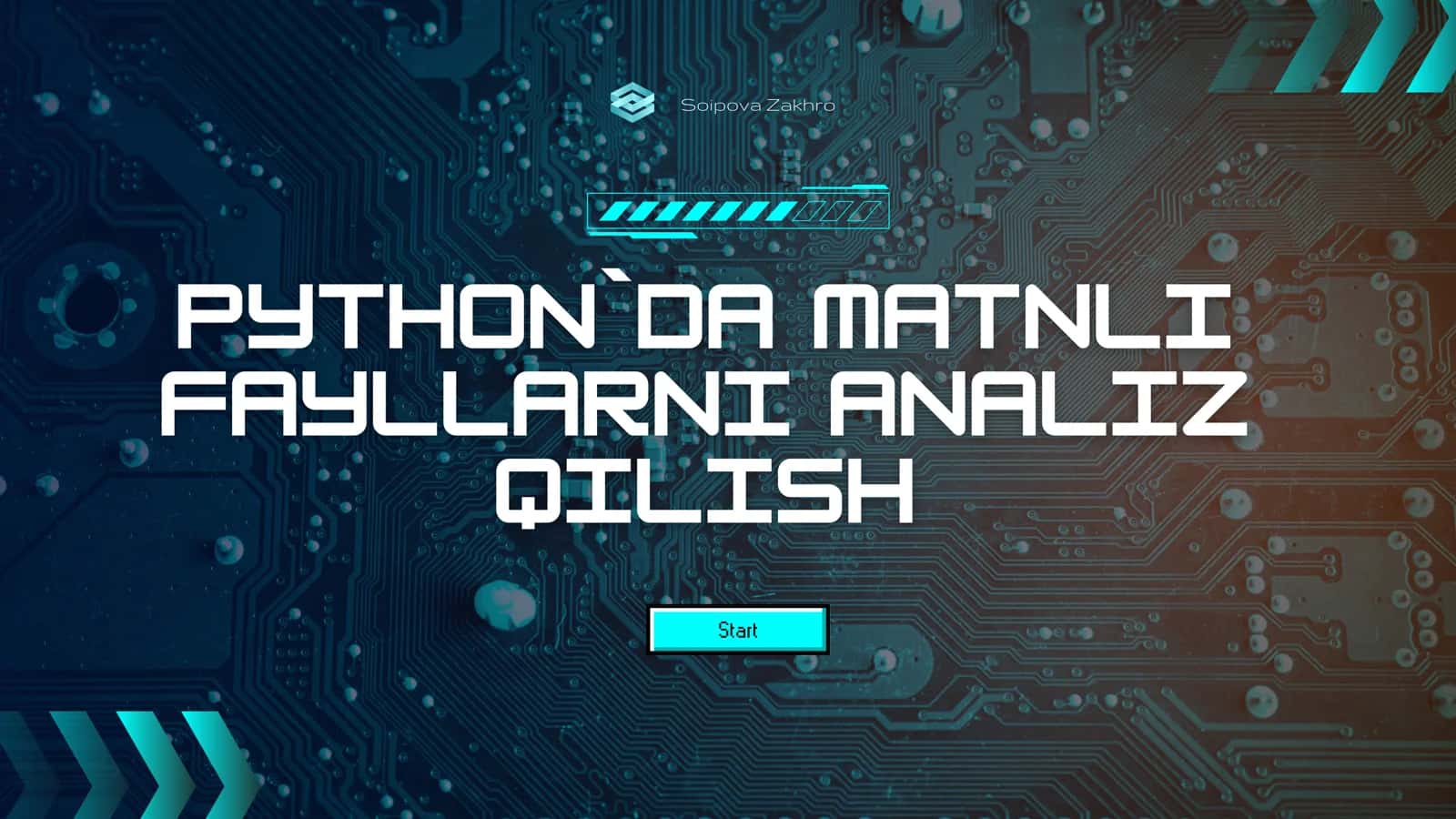 Pythonda matnli fayllarni analiz qilish 1