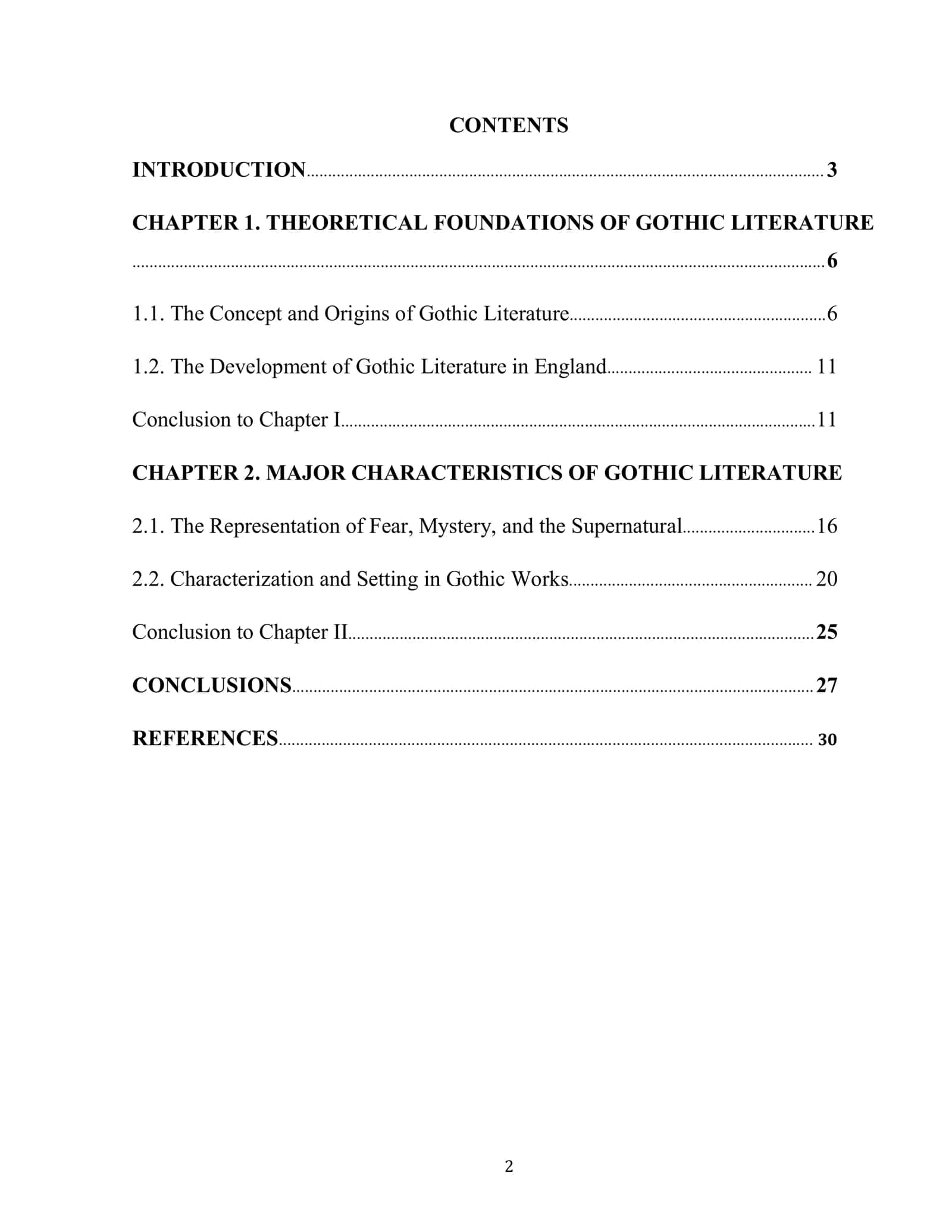 MAJOR CHARACTERISTICS OF GOTHIC LITERATURE IN ENGLAND 2