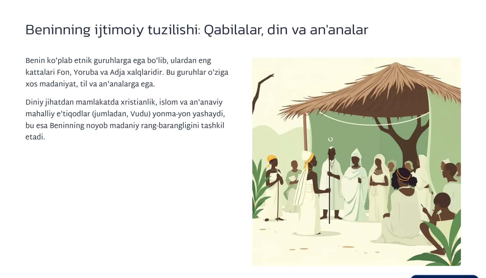 Benin Jamiyat, boshqaruv va imkoniyatlarBenin Jamiyat, boshqaruv va imkoniyatlar 2