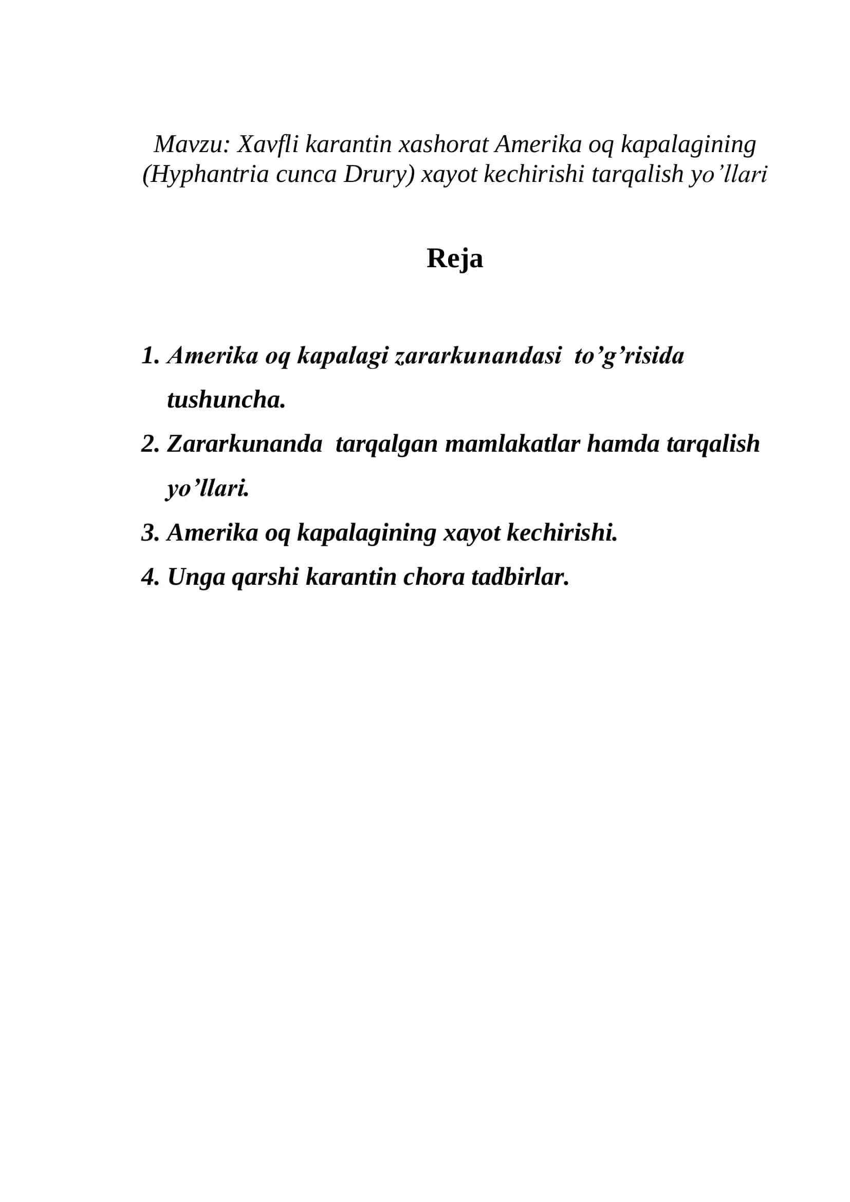 Xavfli karantin xashorat Amerika oq kapalagining xayot kechirishi, tarqalish yo’llari 2