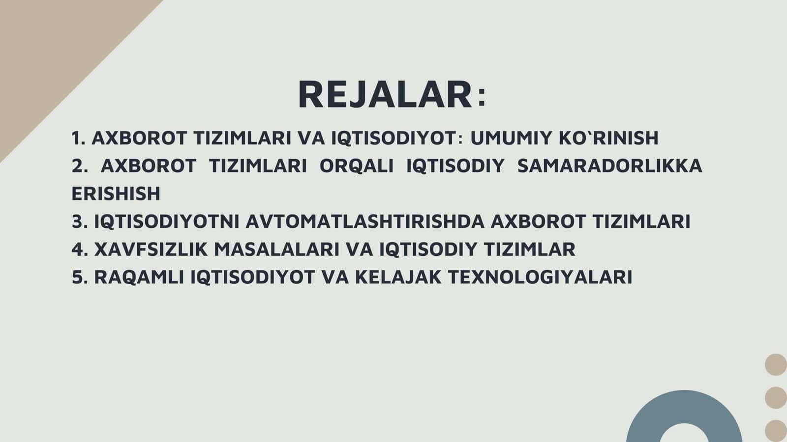IQTISODIYOTDA AXBOROT TIZIMLARIDAN FOYDALANISH XUSUSIYATLARI 2
