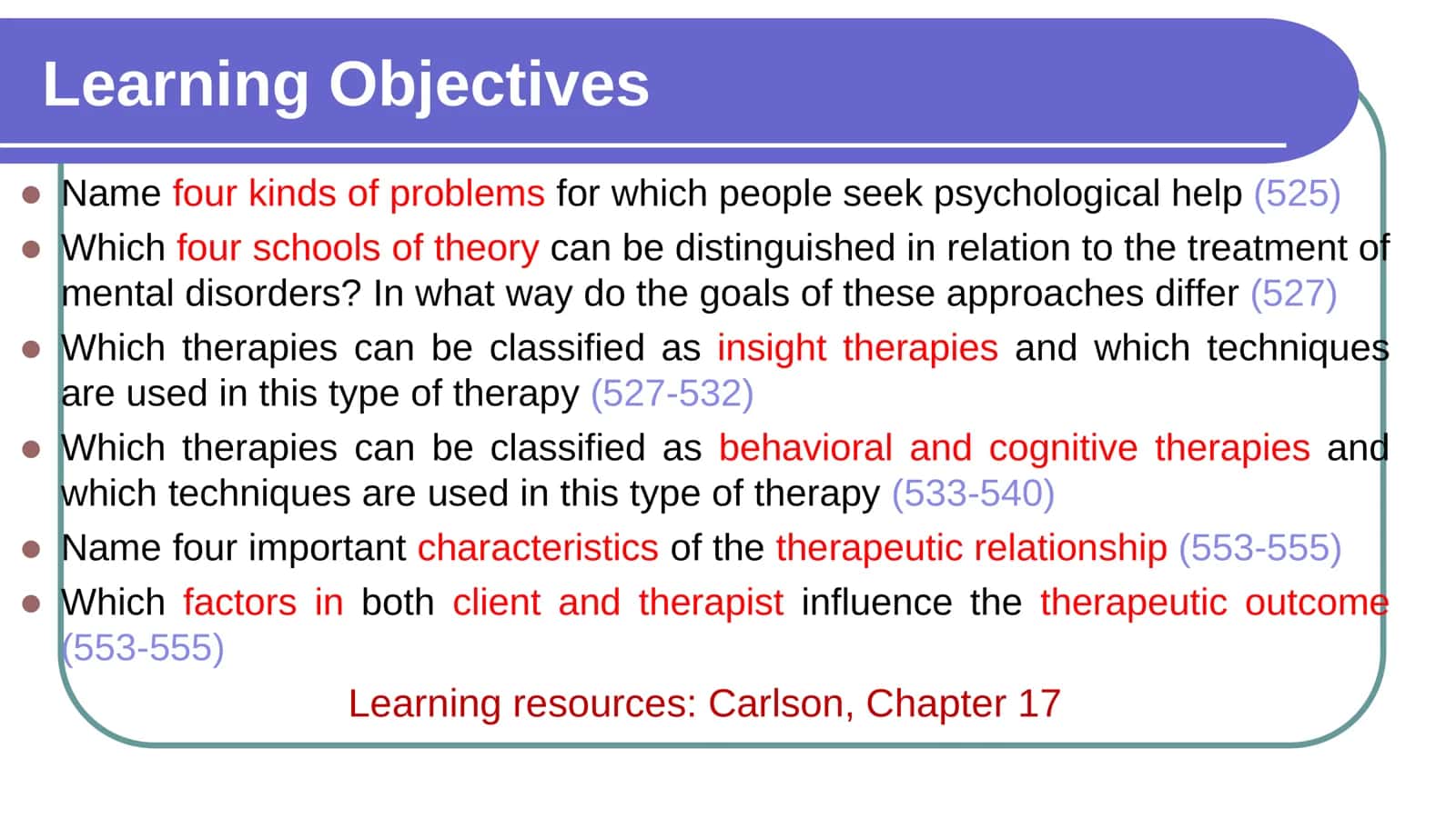 Psychological treatment in the medical setting 1 2