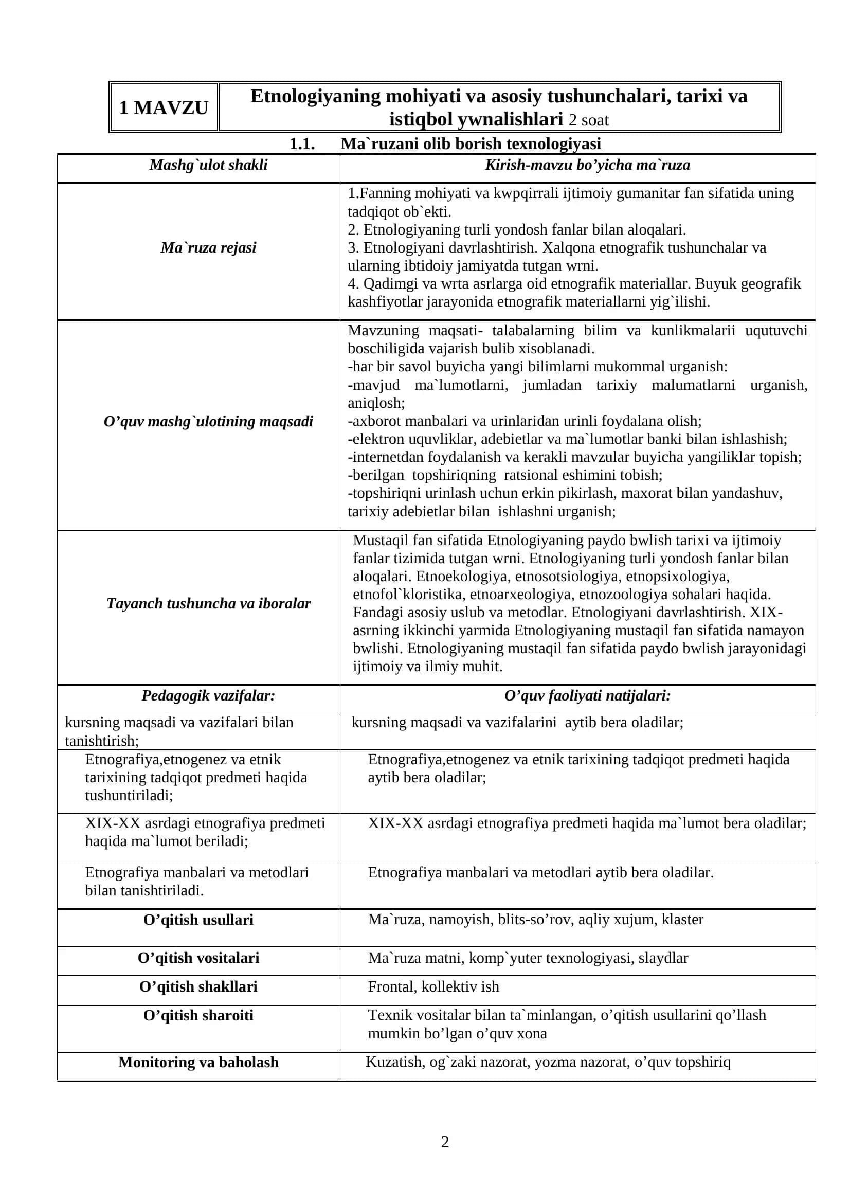 Etnologiyaning mohiyati va asosiy tushunchalari, tarixi va istiqbol ywnalishlari 2