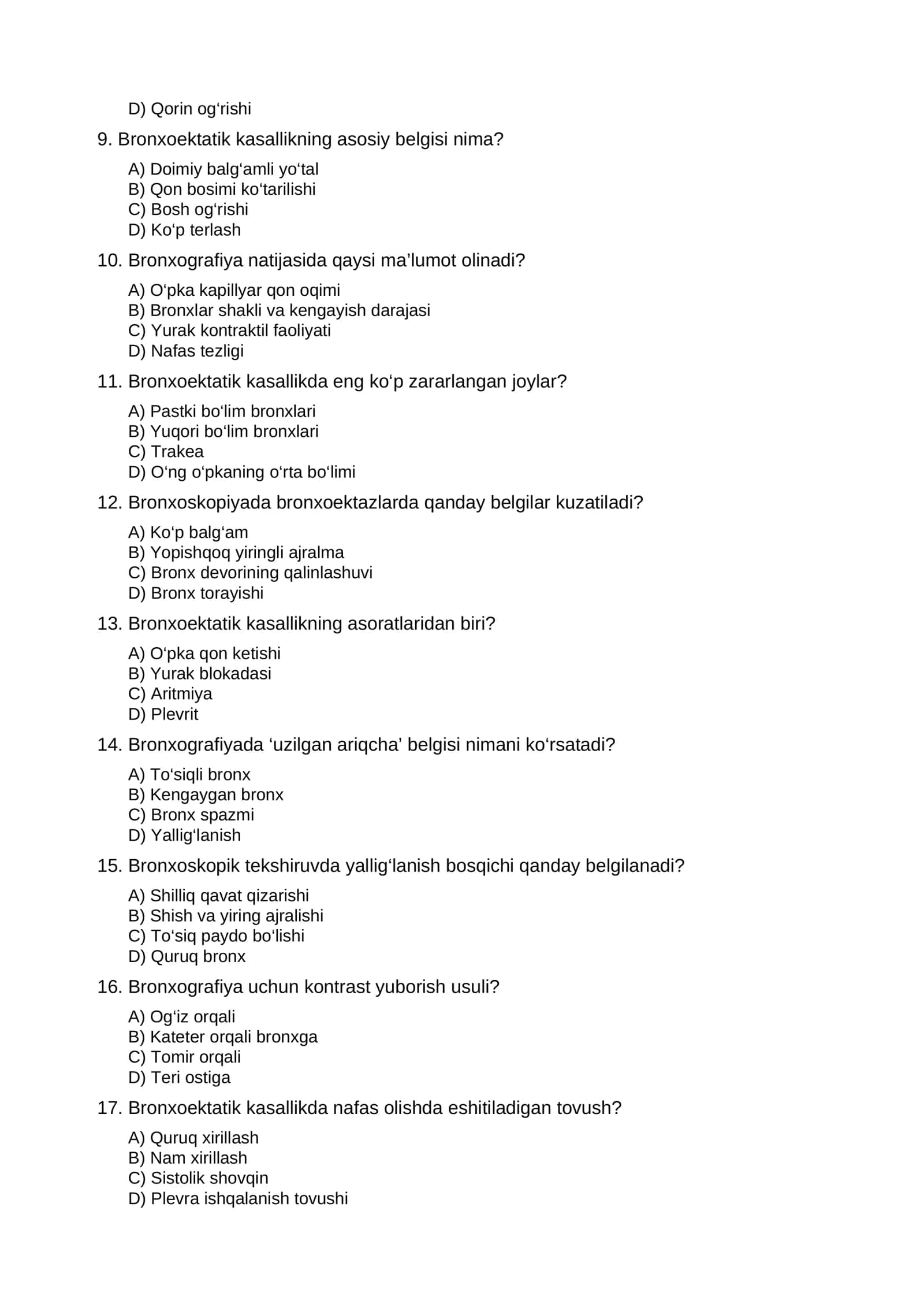 Bronxoektatik kasallik 2
