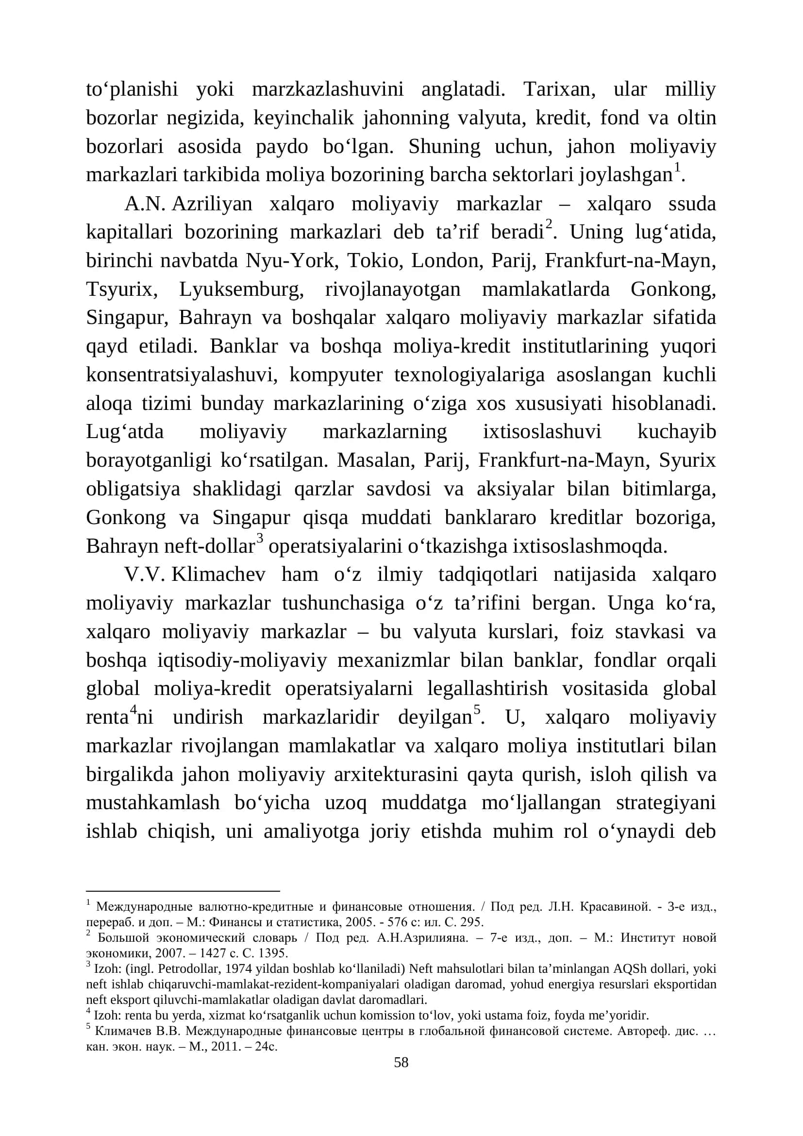 Jahon moliyaviy markazlari 2