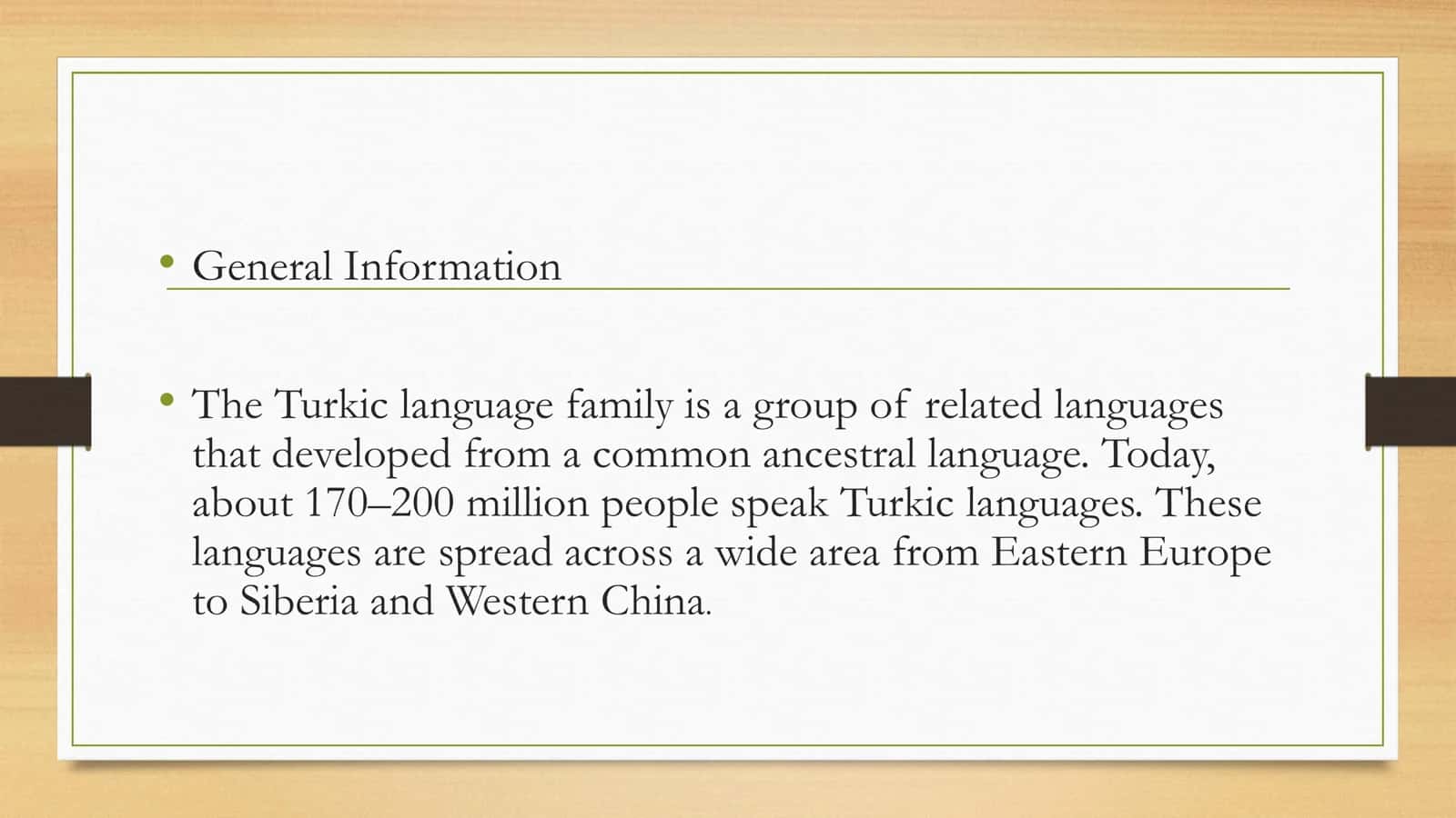 Turkic Language Family 2