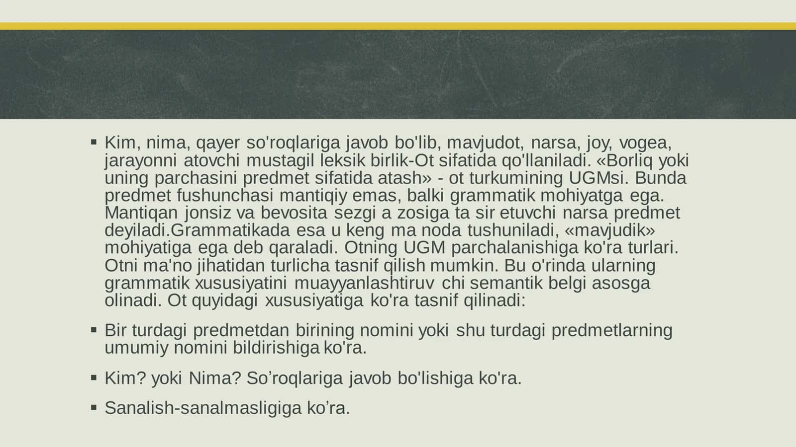Ot va uning grammatik xususiyatlari 2