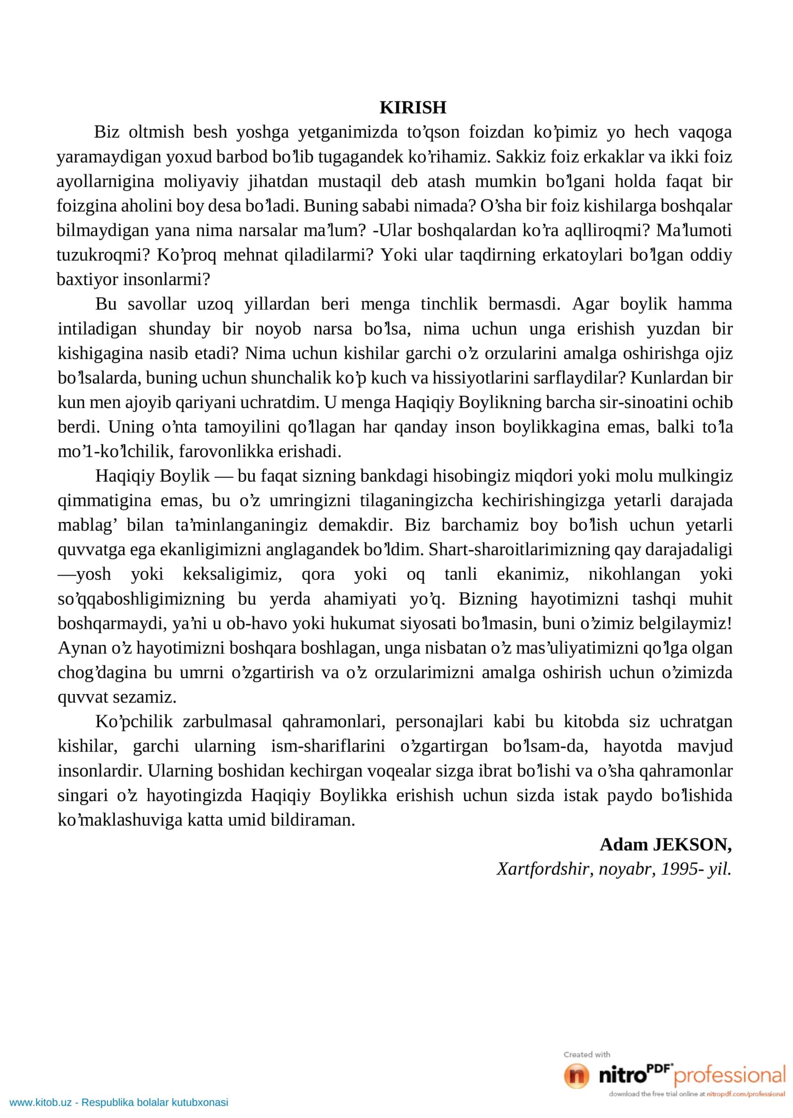 Boy bo'lishning 10 ta siri (Adam Jekson) 2