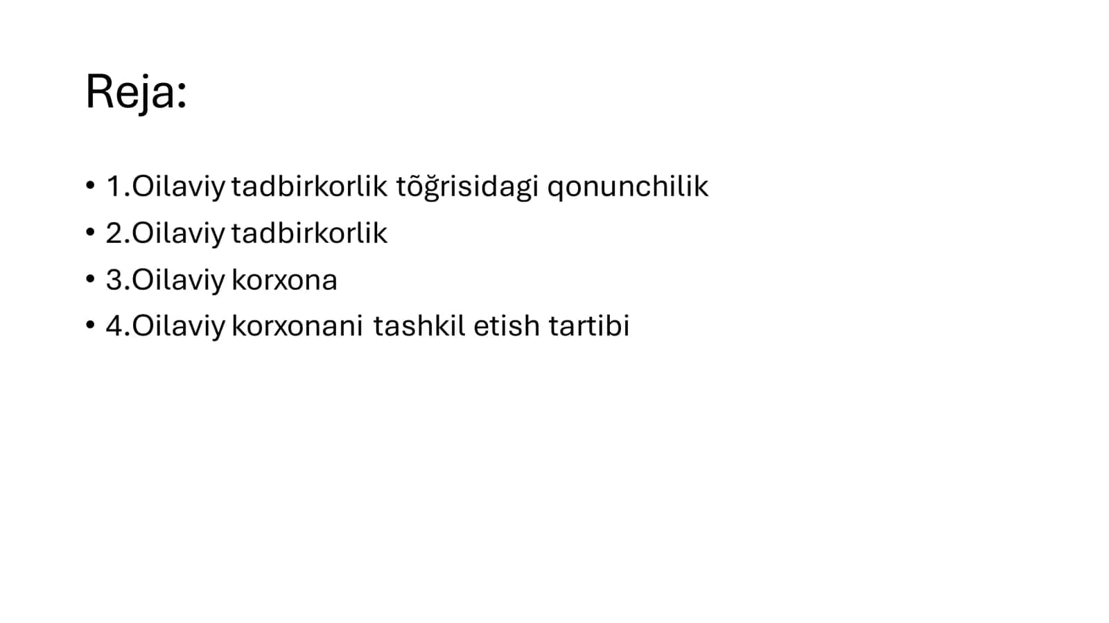 Oilaviy tadbirkorlik 2