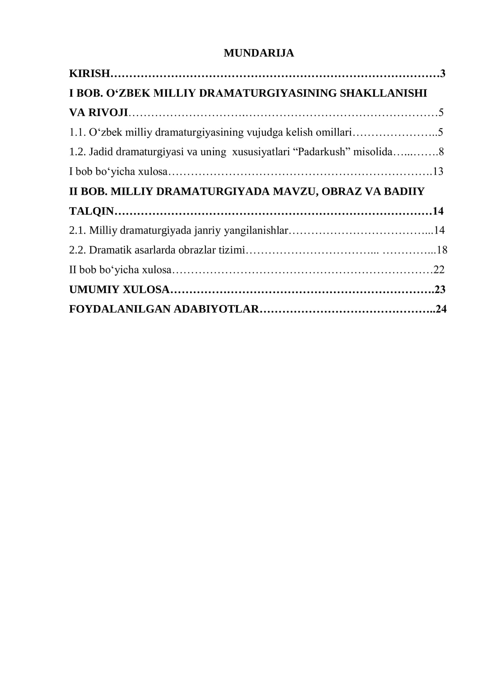 MILLIY DRAMATURGIYA 2