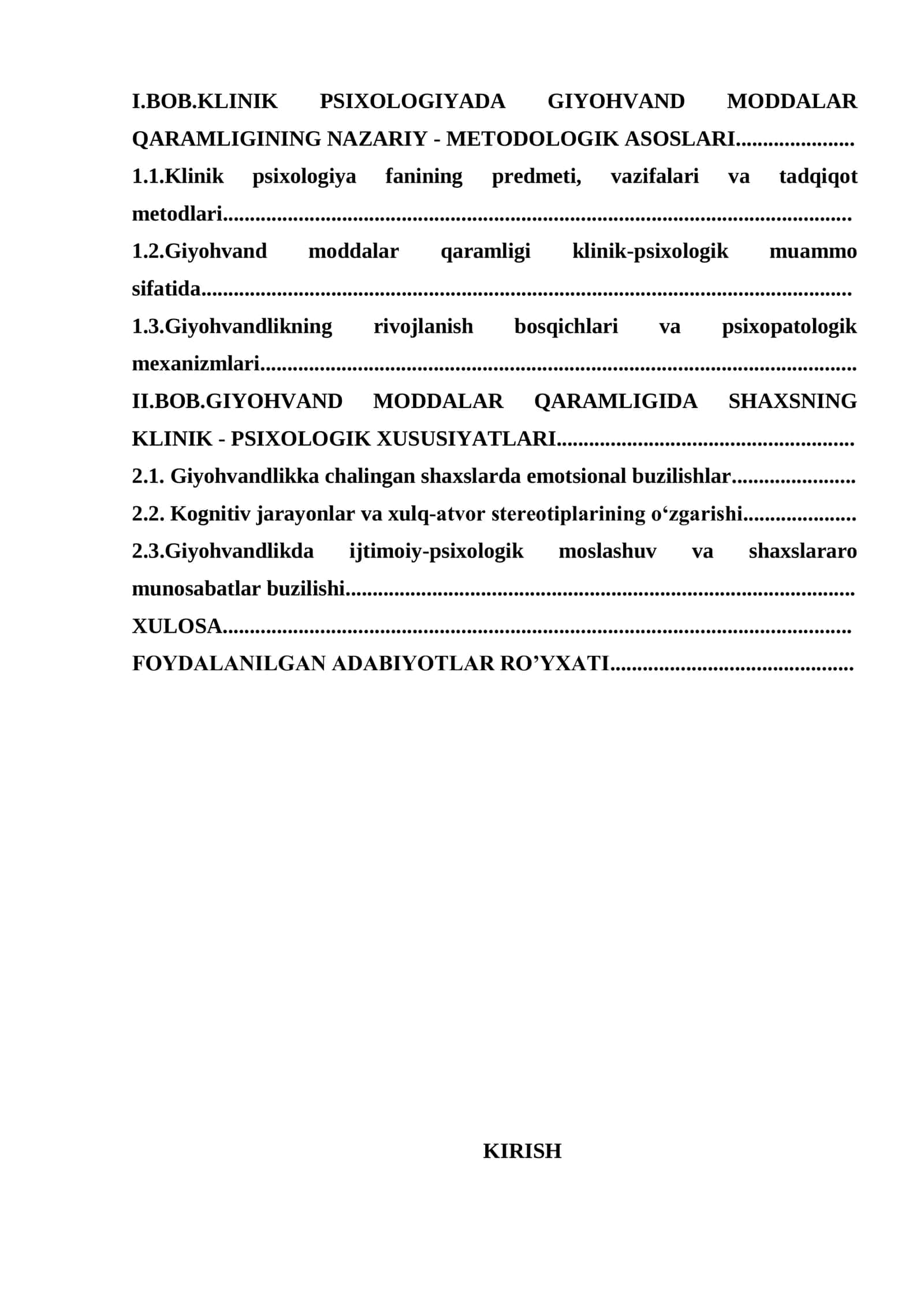 KLINIK PSIXOLOGIYASI VA GIYOHVAND MODDALAR QARAMLIGI 2