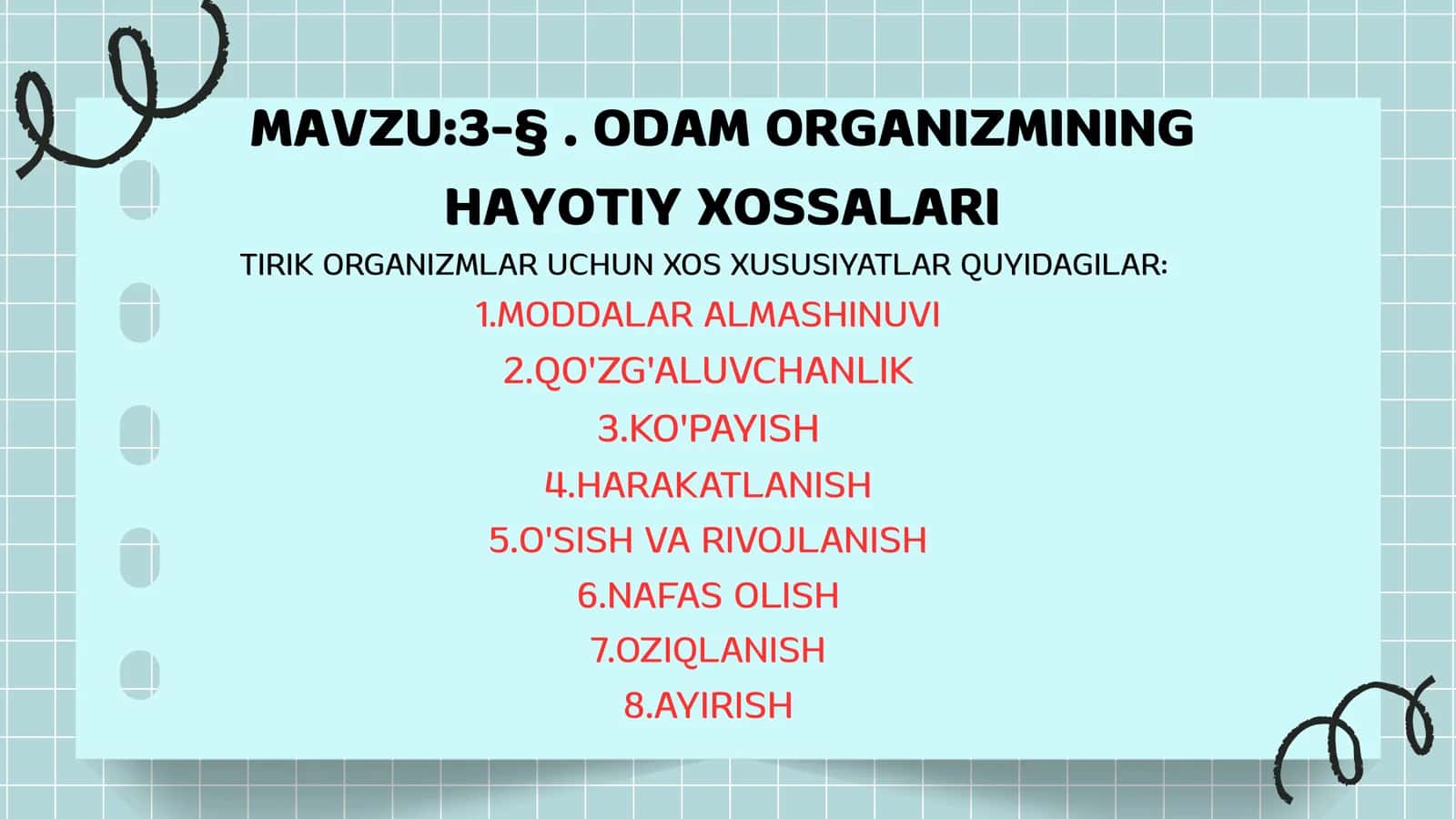 ANATOMIYA 3- DARS 2