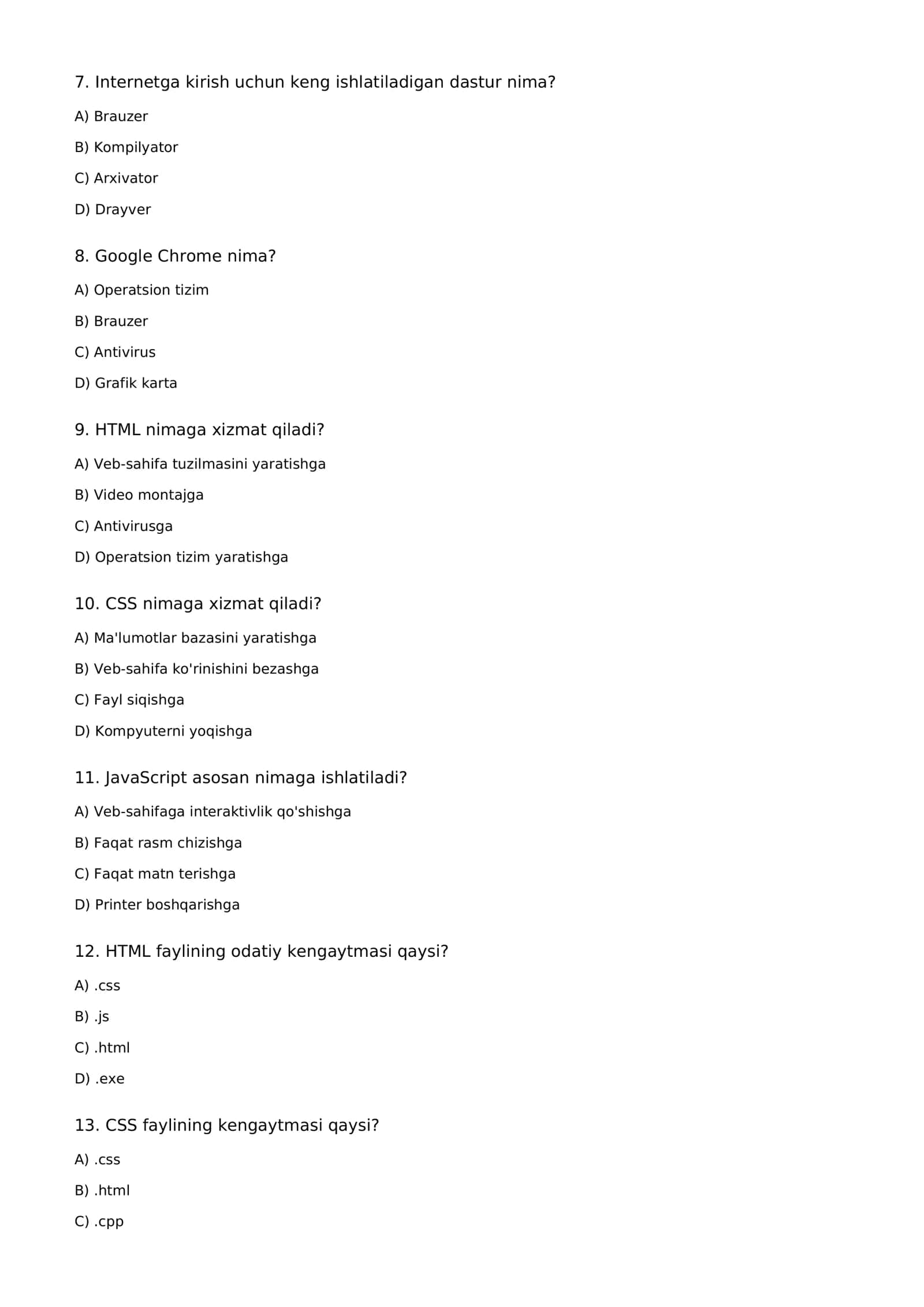 INFORMATIKA FANIDAN 50 TA TEST 2