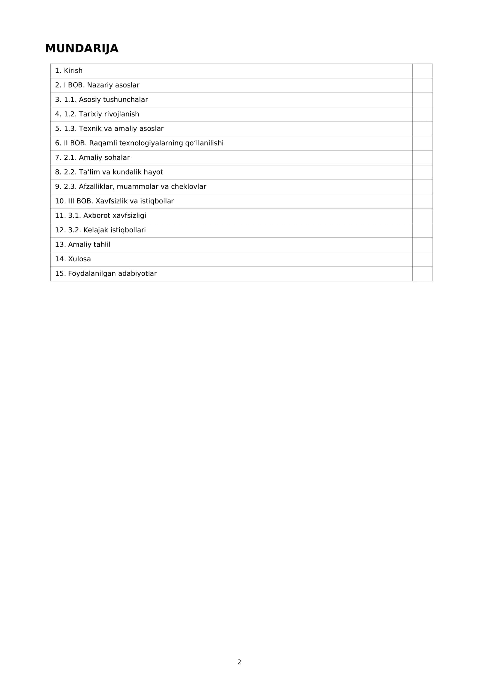 KURS ISHI BULUTLI TEXNOLOGIYALAR 2