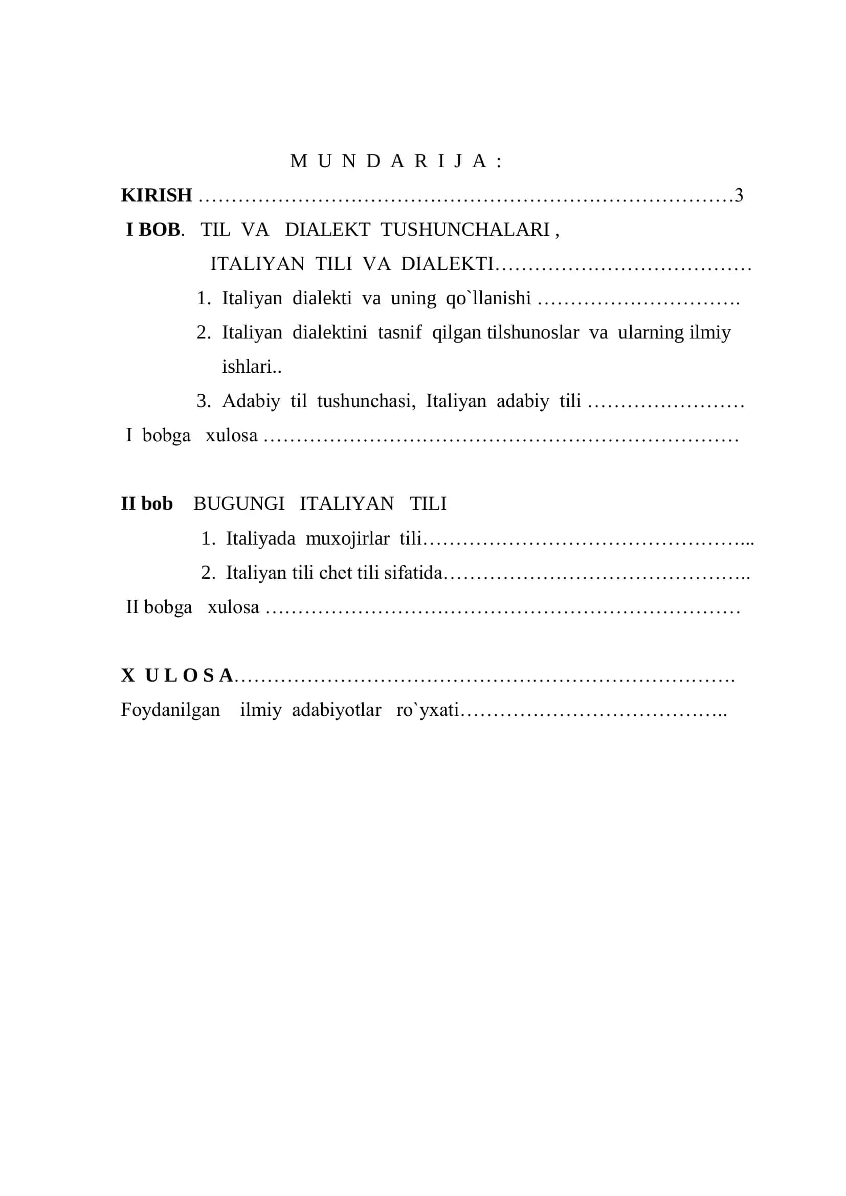 BUGUNGI ITALIYANING LINGVISTIK HOLATI: ITALIYAN DIALEKTI VA ITALIYAN ADABIY TILI 2