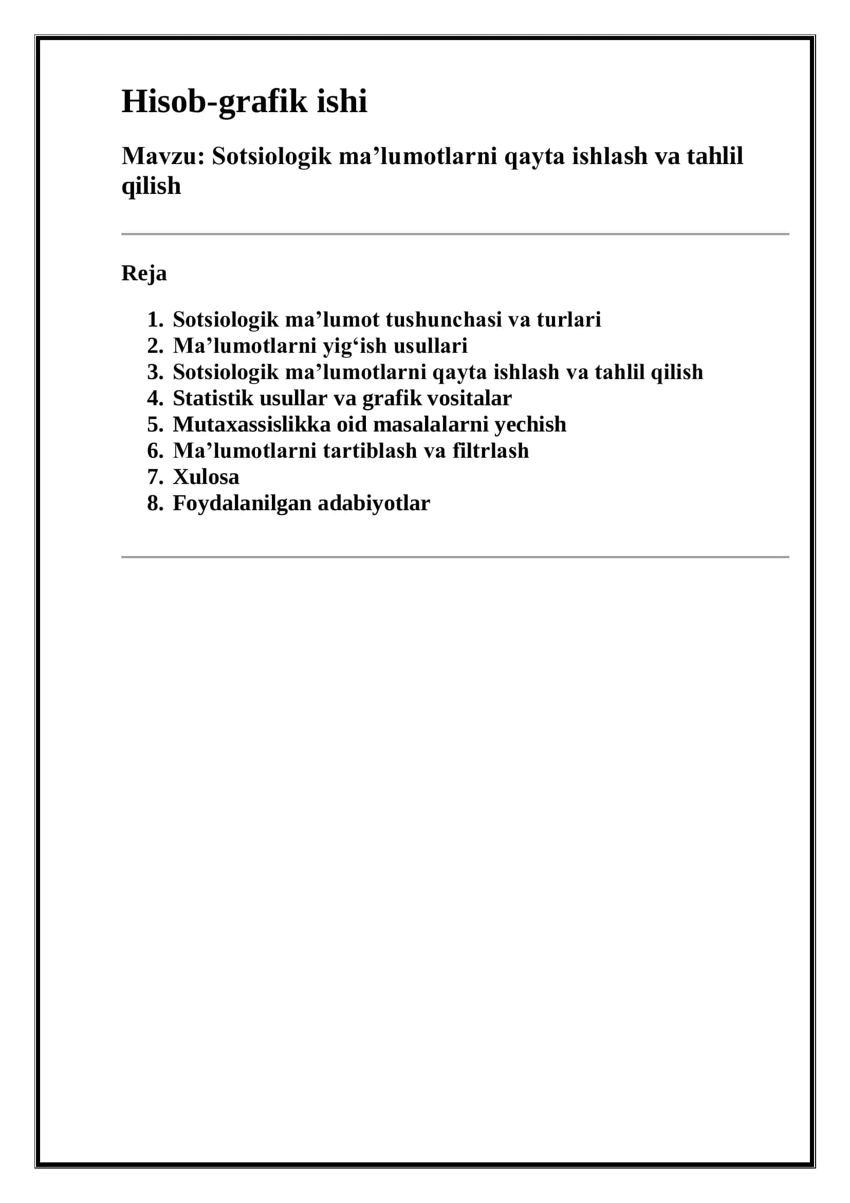 Hisob-grafik Ishi-2 2