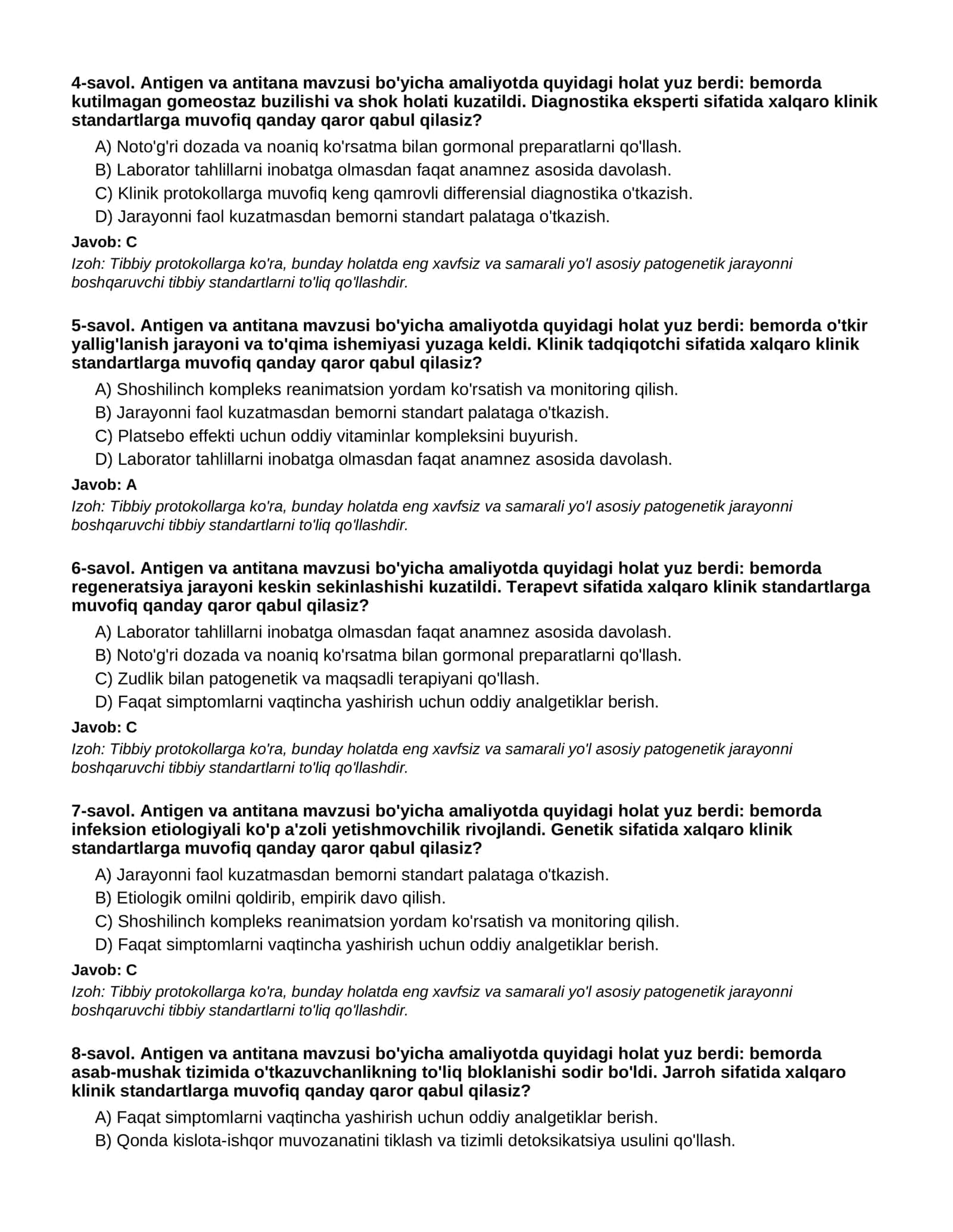 ANTIGEN VA ANTITANA - 3-QISM 2