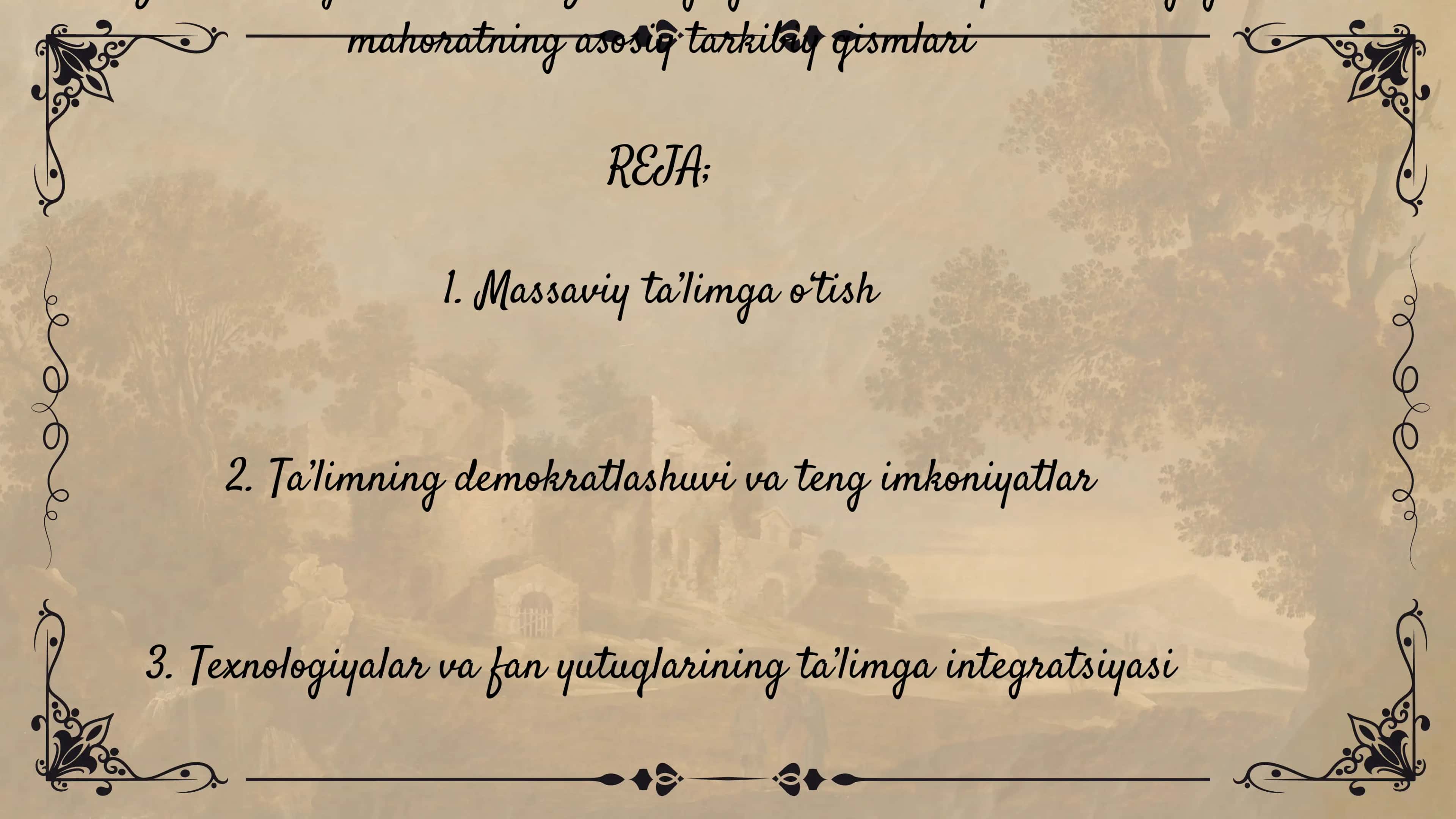 Pedagogik mahoratning asosiy tarkibiy qismlari 2
