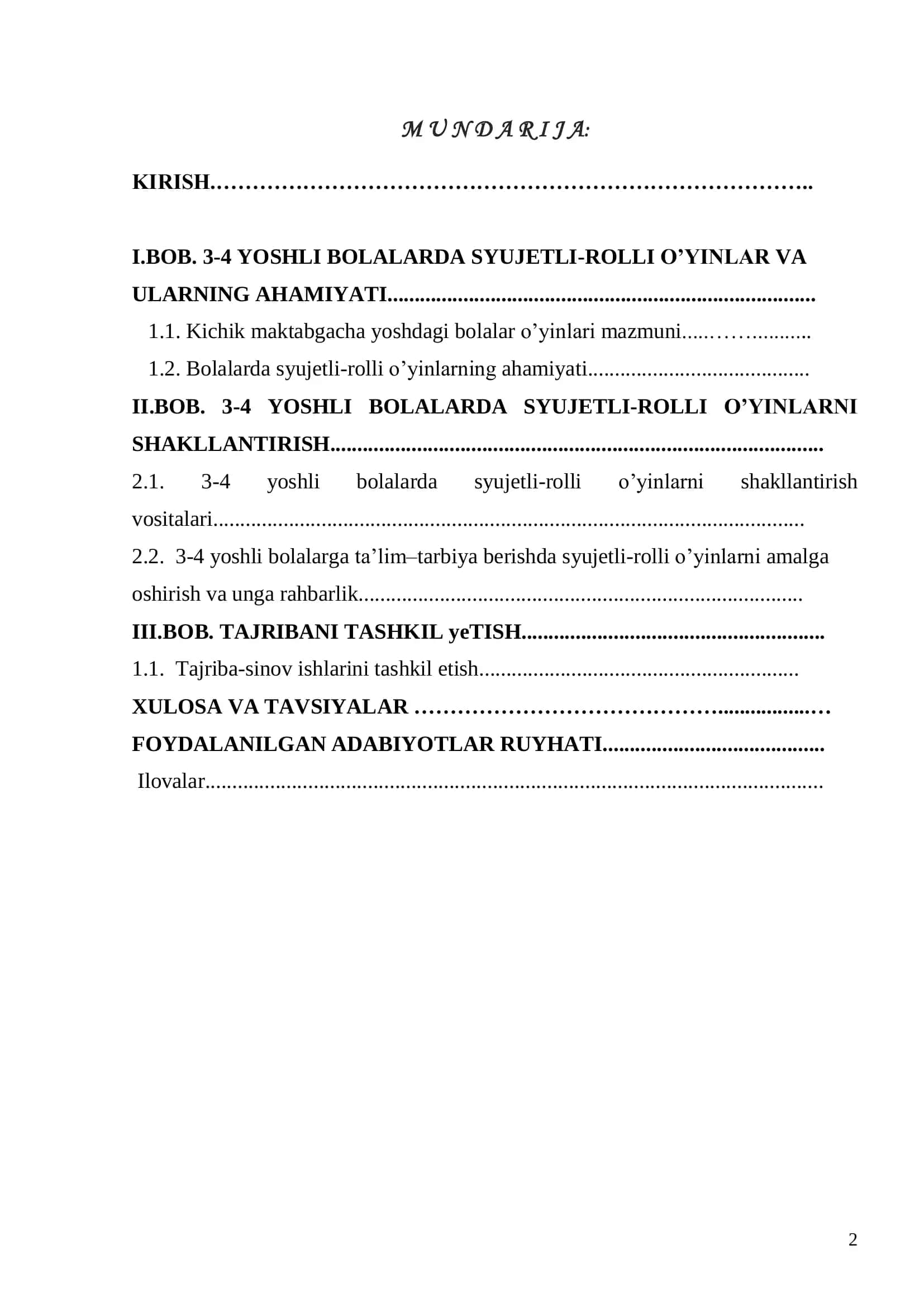3-4 YOSHLI BOLALARDA SYUJETLI-ROLLI O’YINLAR VA ULARNING AHAMIYATI 2