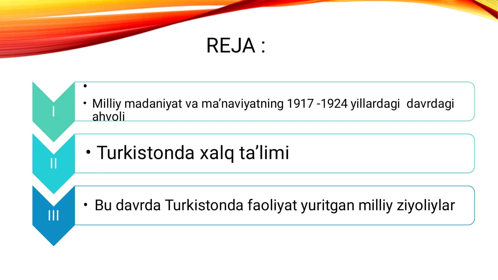 1917-1924 YILLARDAGI MA’NAVIY-MADANIY HAYOTNING XUSUSIYATLARI 2