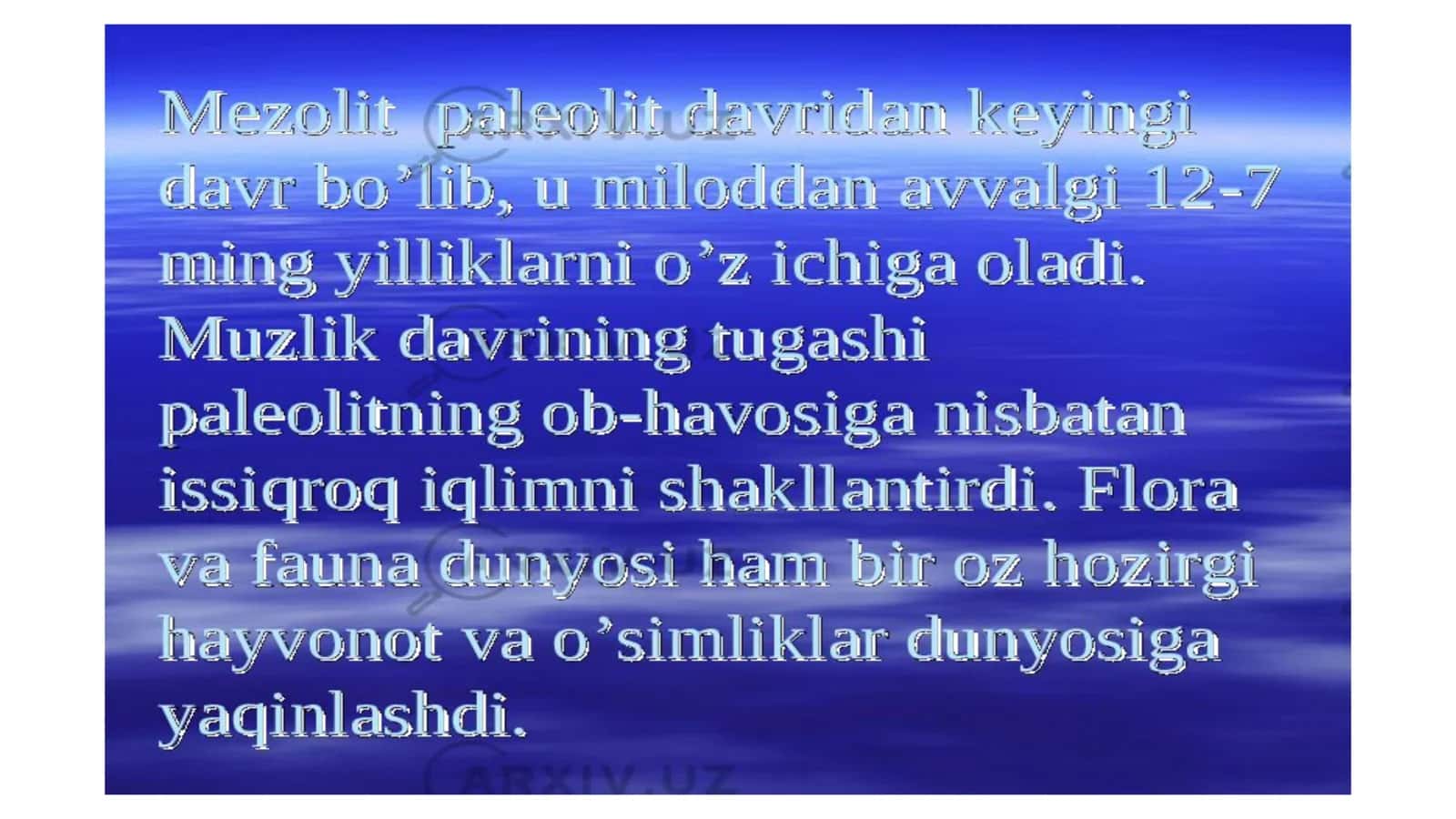 Mezolit davri 2