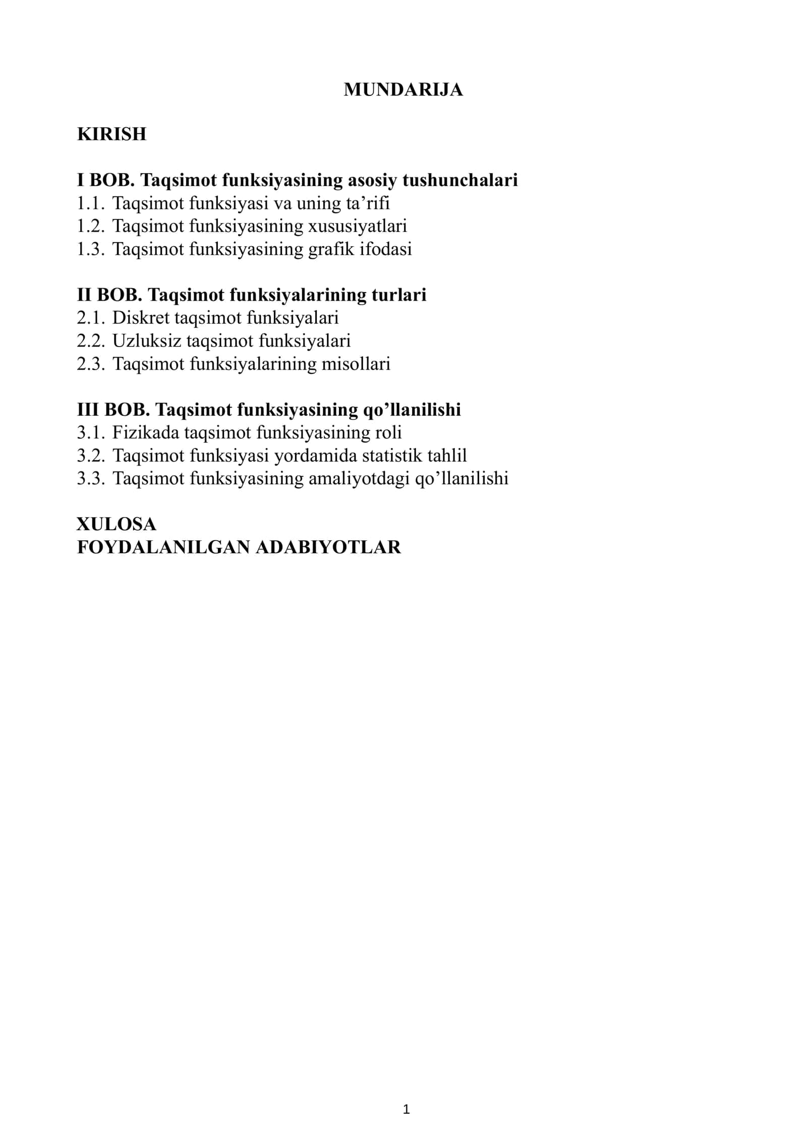 Taqsimot funksiyasi 2