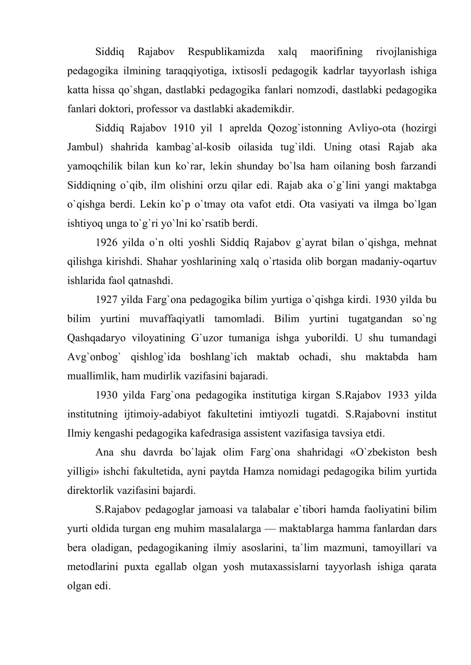 Siddiq Rajabov 2