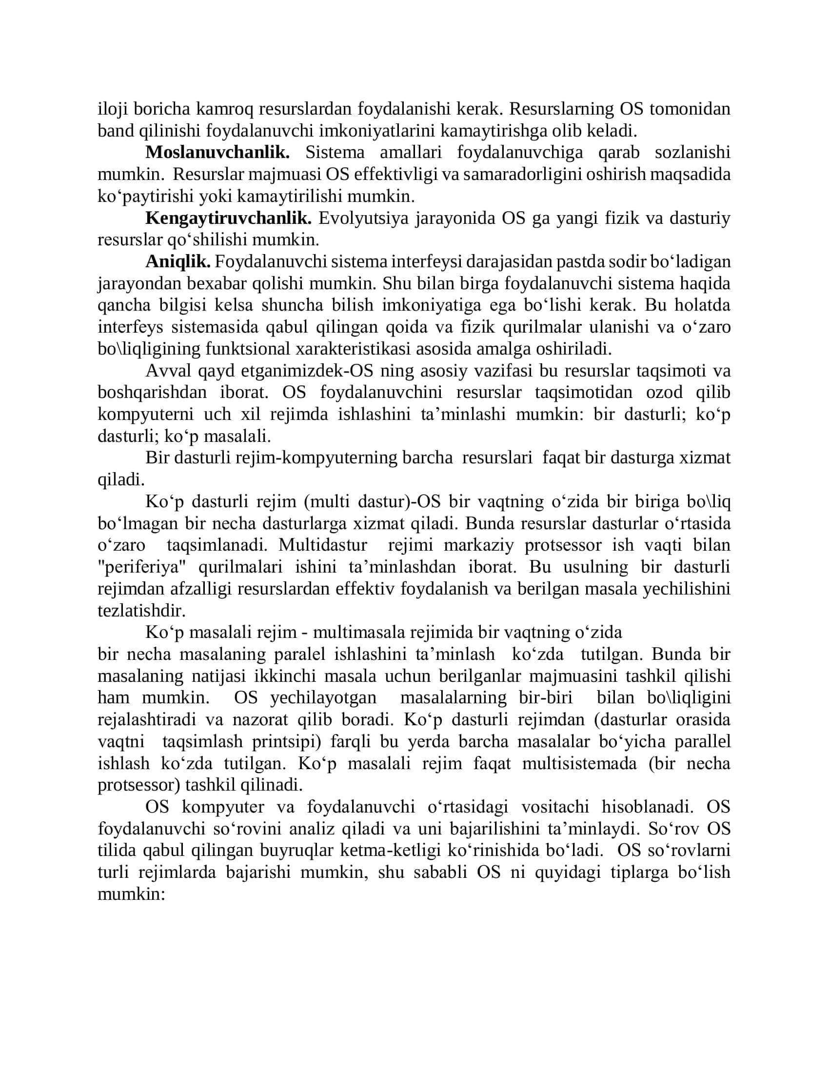 Operatsion tizimlar (OT) 2