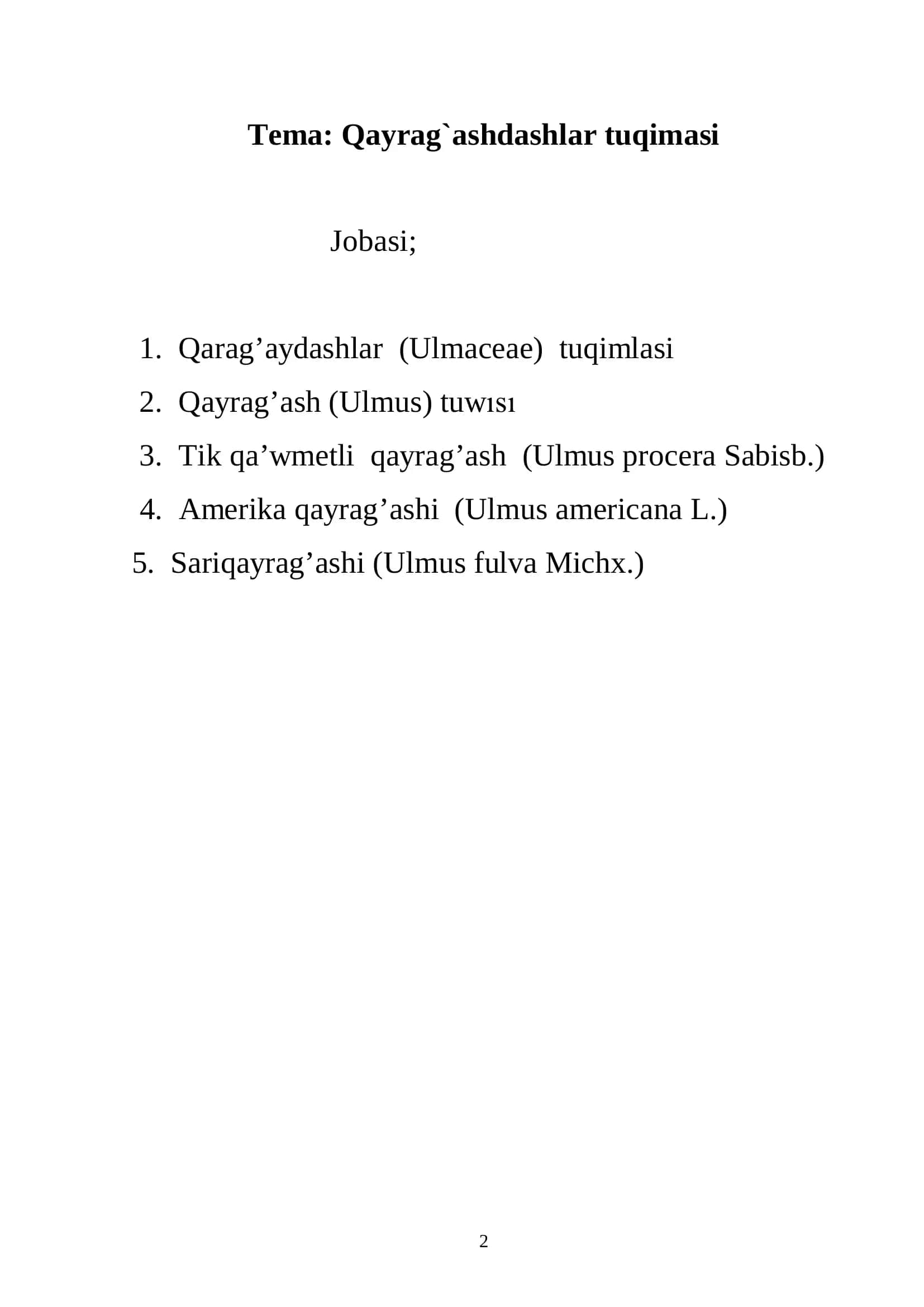 Dendrologiya 2