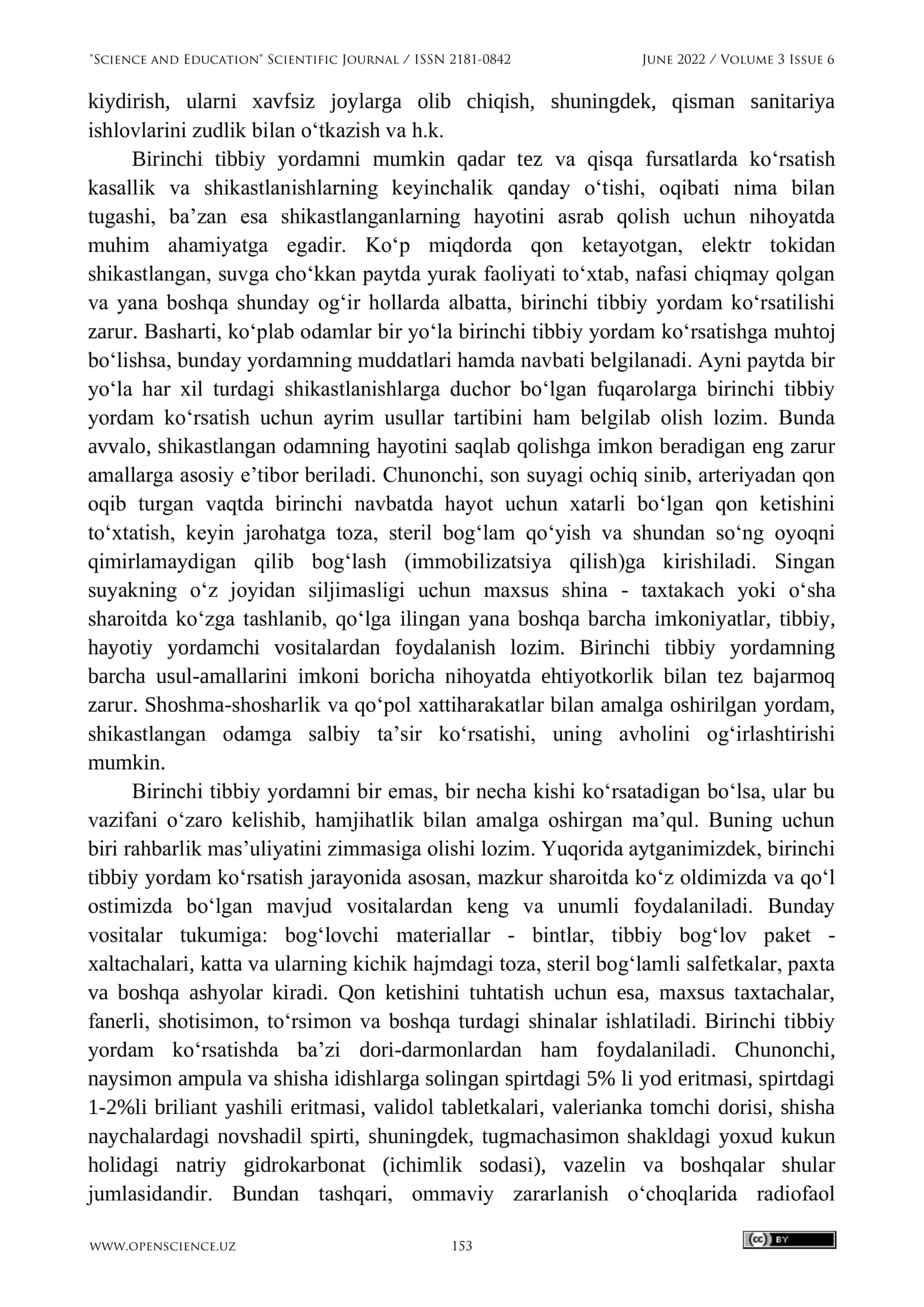 Shikastlanganda tibbiy yordam ko’rsatish 2