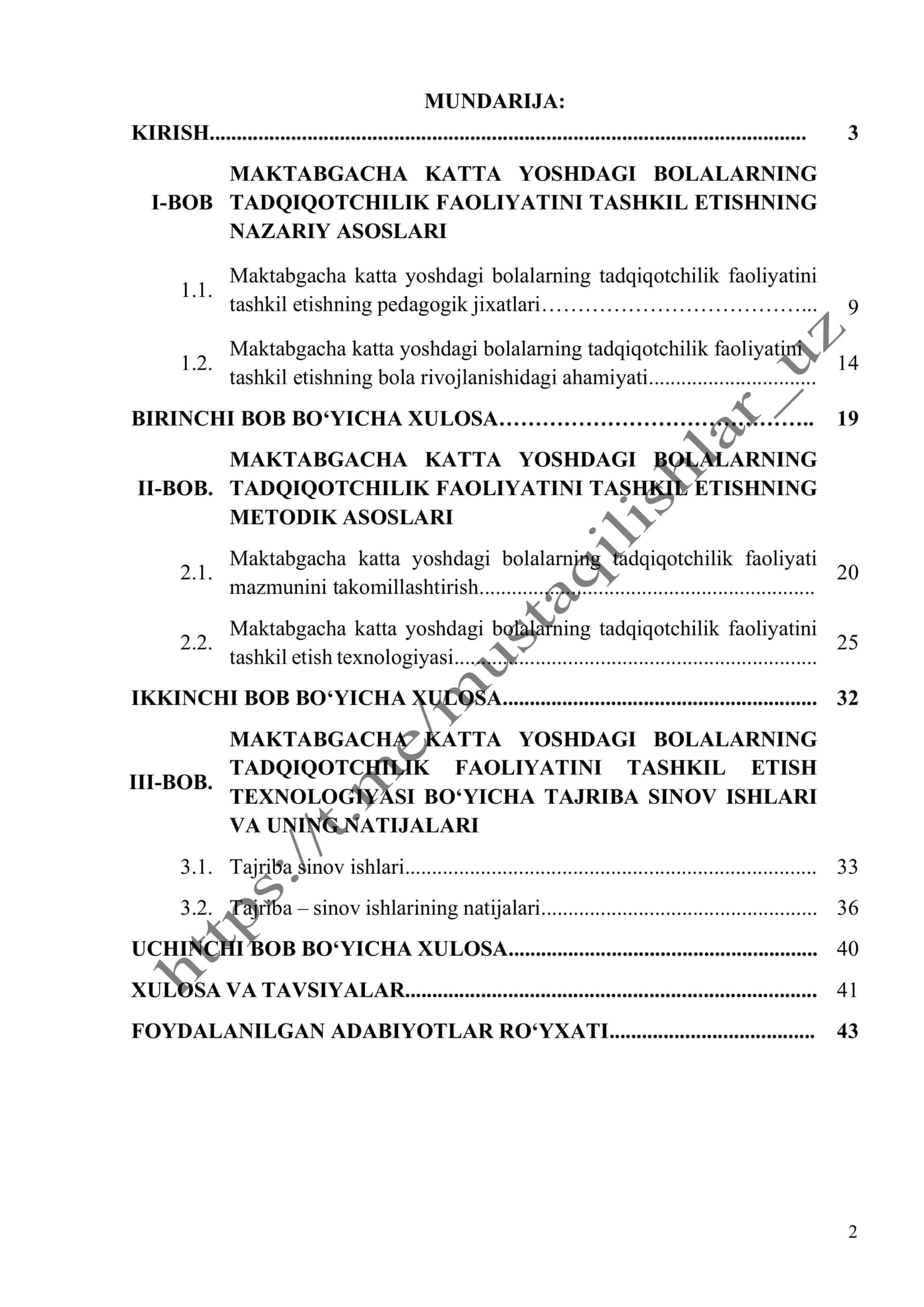 Maktabgacha katta yoshdagi bolalarning tadqiqotchilik faoliyatini tashkil etish texnologiyasi 2
