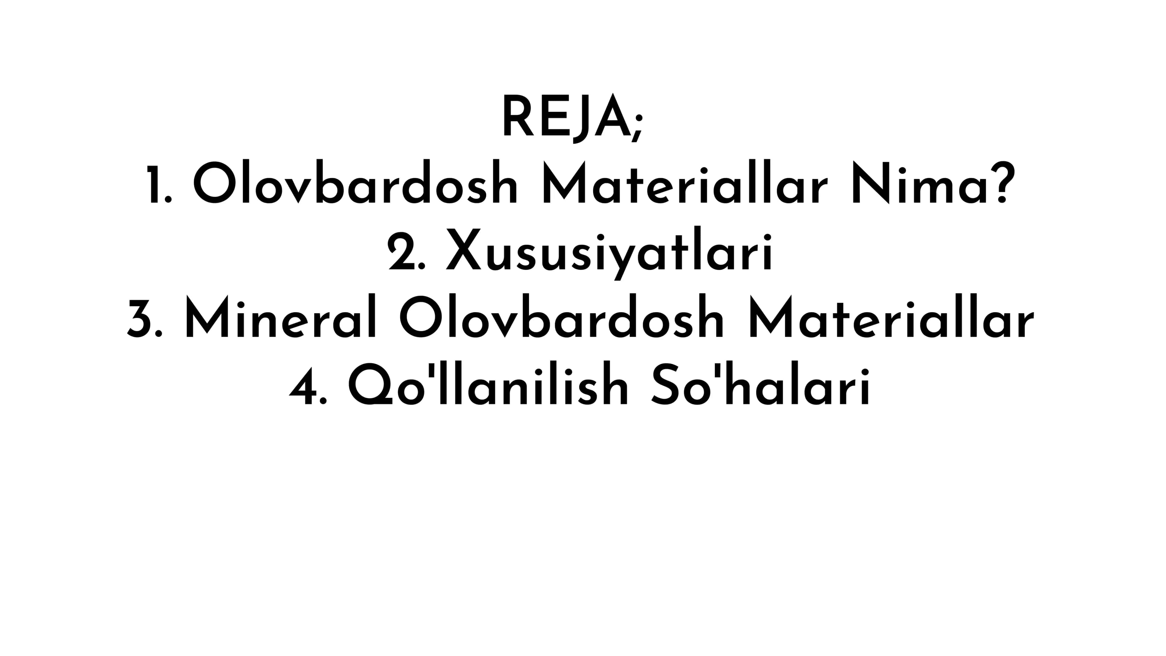 OLOVBARDOSH MATERIALLAR 2