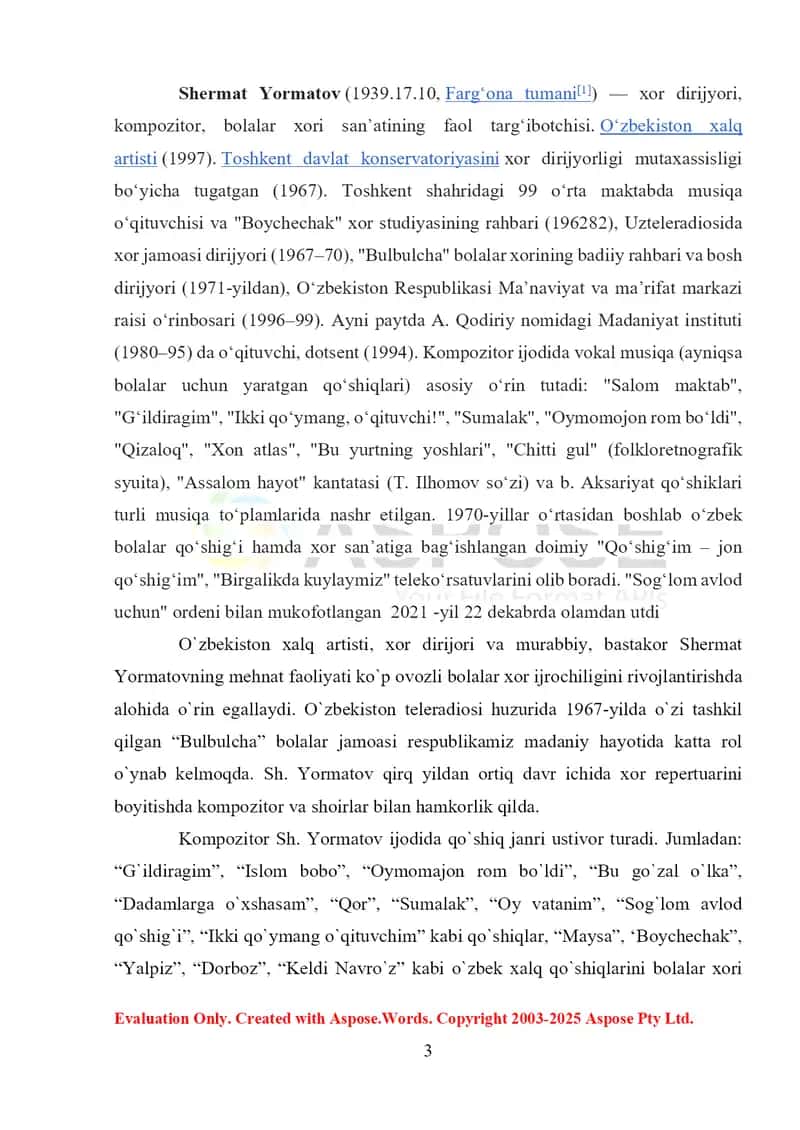 SH. Yormatovning bolalar uchun ijodi 2