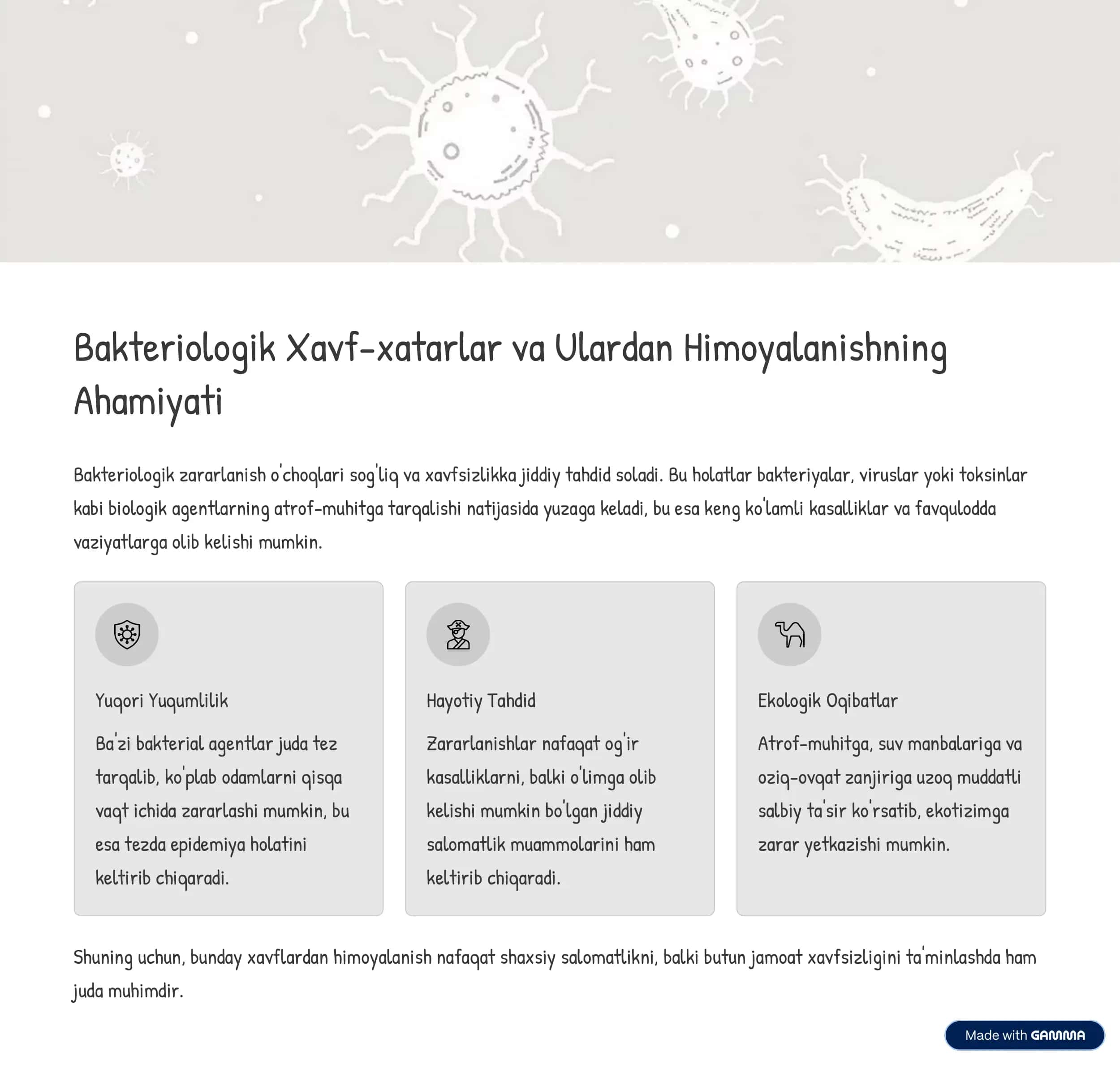 Bakteriologik Zararlanish 2
