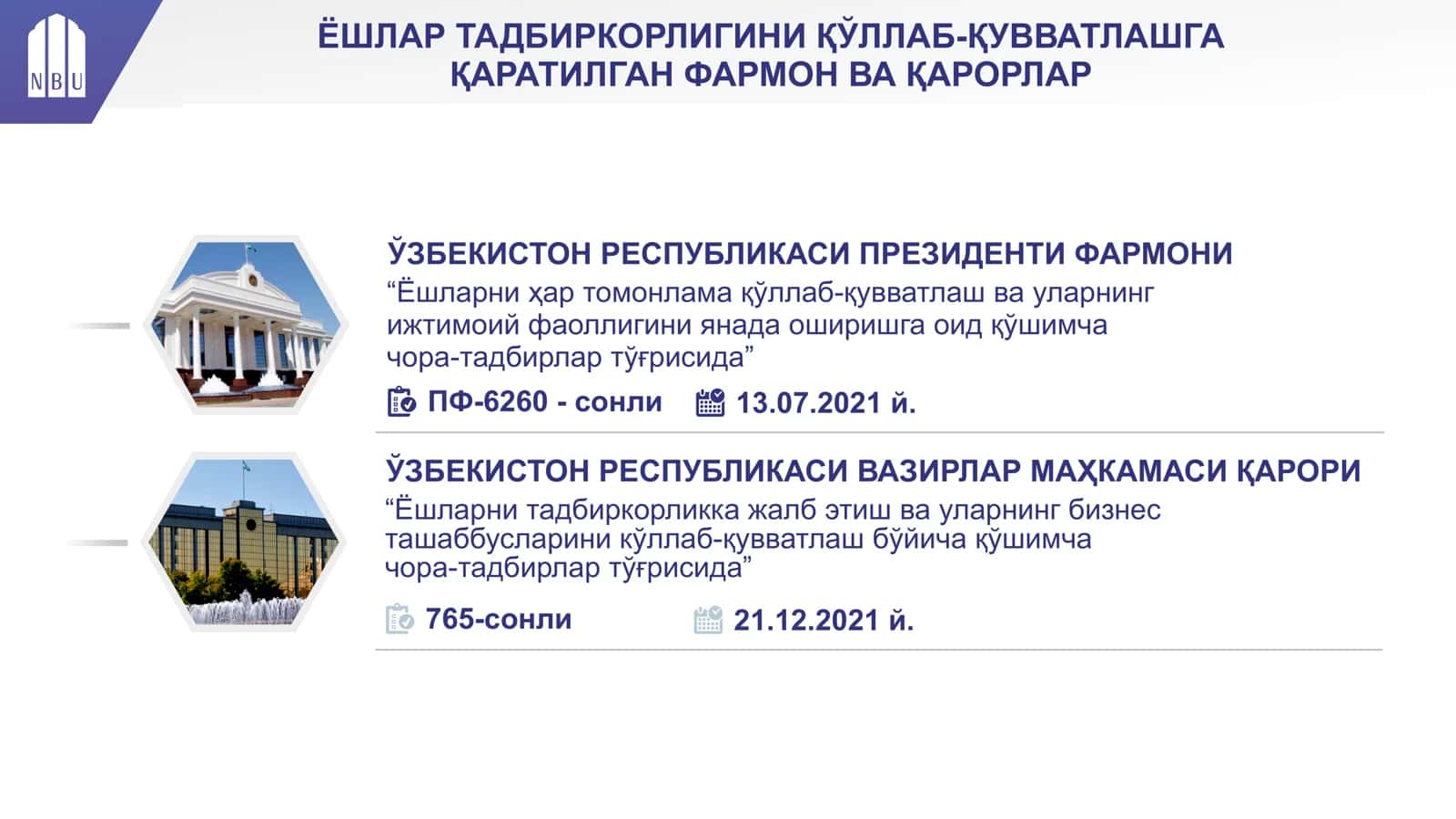 ЁШЛАРНИНГ ТАДБИРКОРЛИК 2