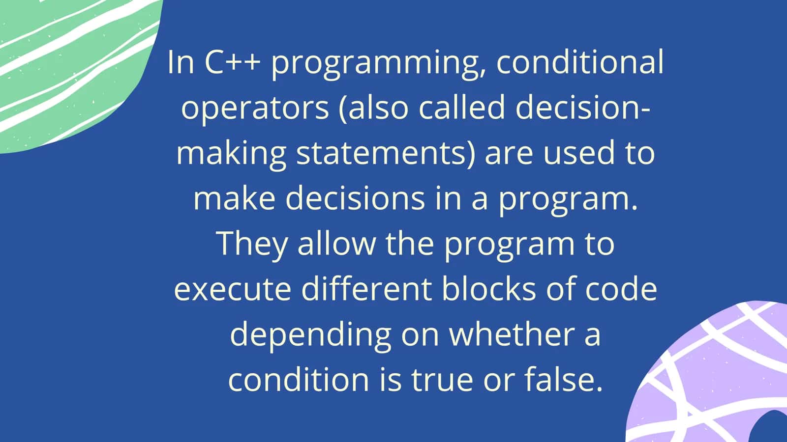 Conditional Operators in C++ 2