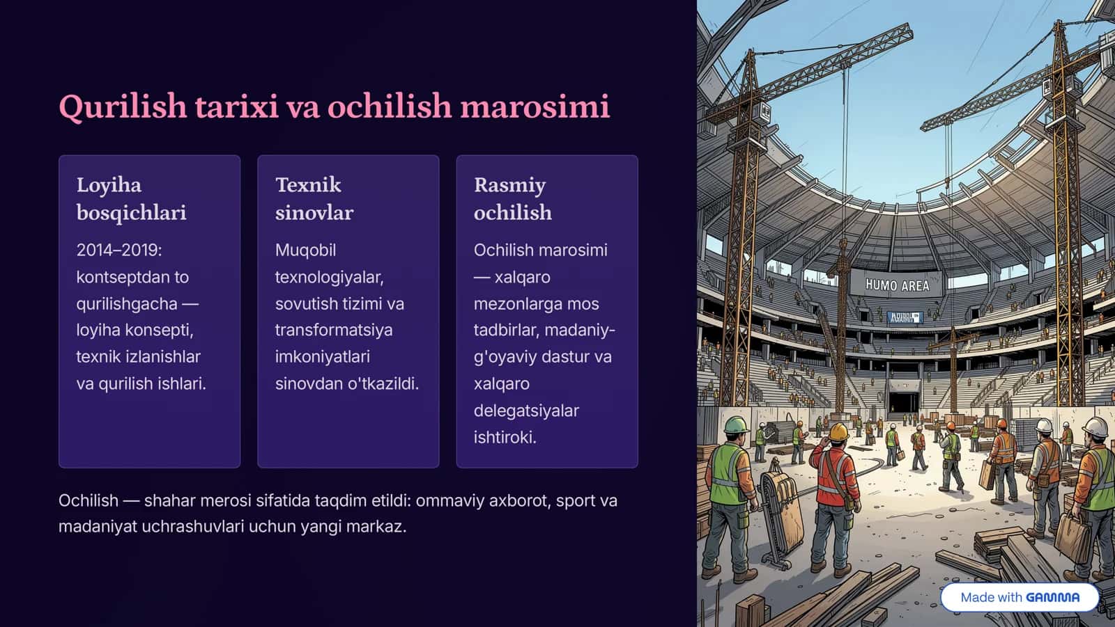 Humo Arena — O'zbekistonning zamonaviy ramzi 2