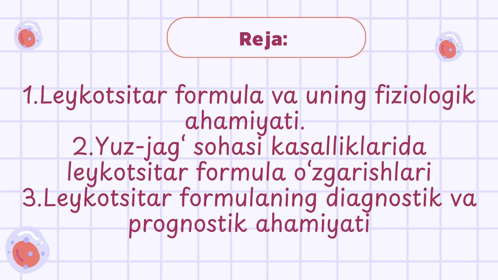 Yuz jagʻ soxasi kasaliklarida leykotsitar formulaning ahamiyati. 2