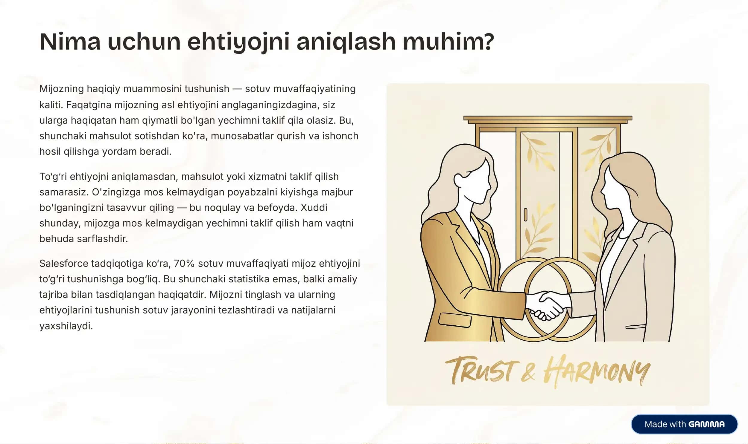 Sotuvda Qanday Qilib Ehtiyojni Aniqlash 2