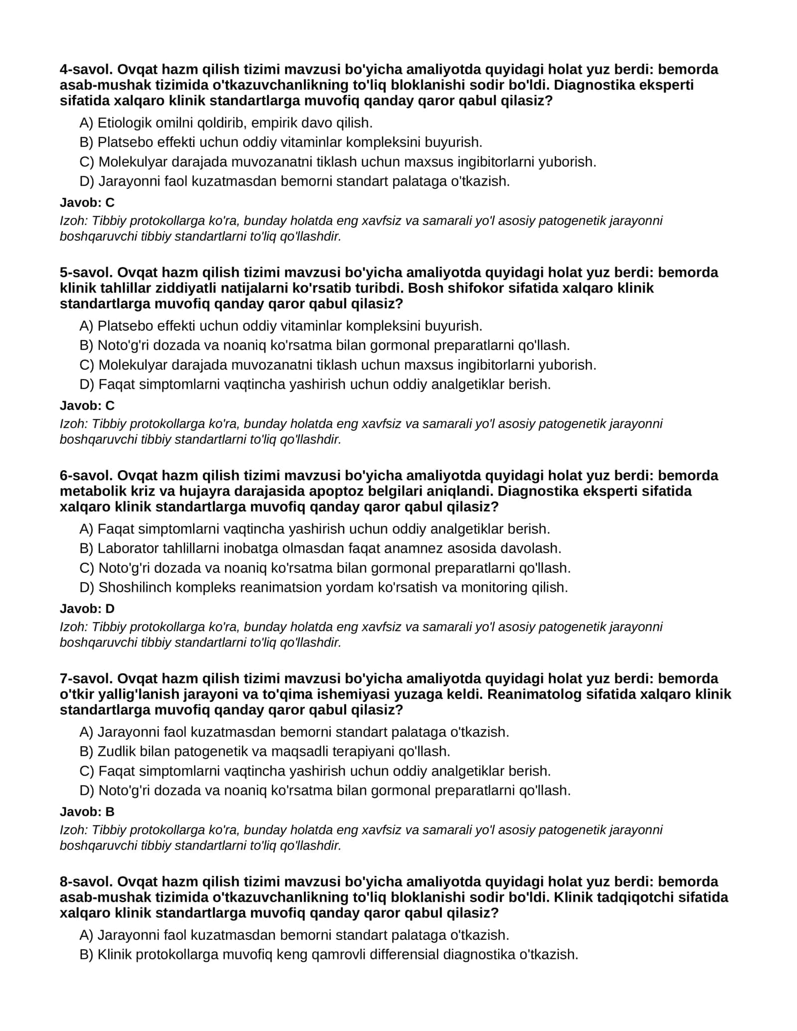 OVQAT HAZM QILISH TIZIMI - 2-QISM 2