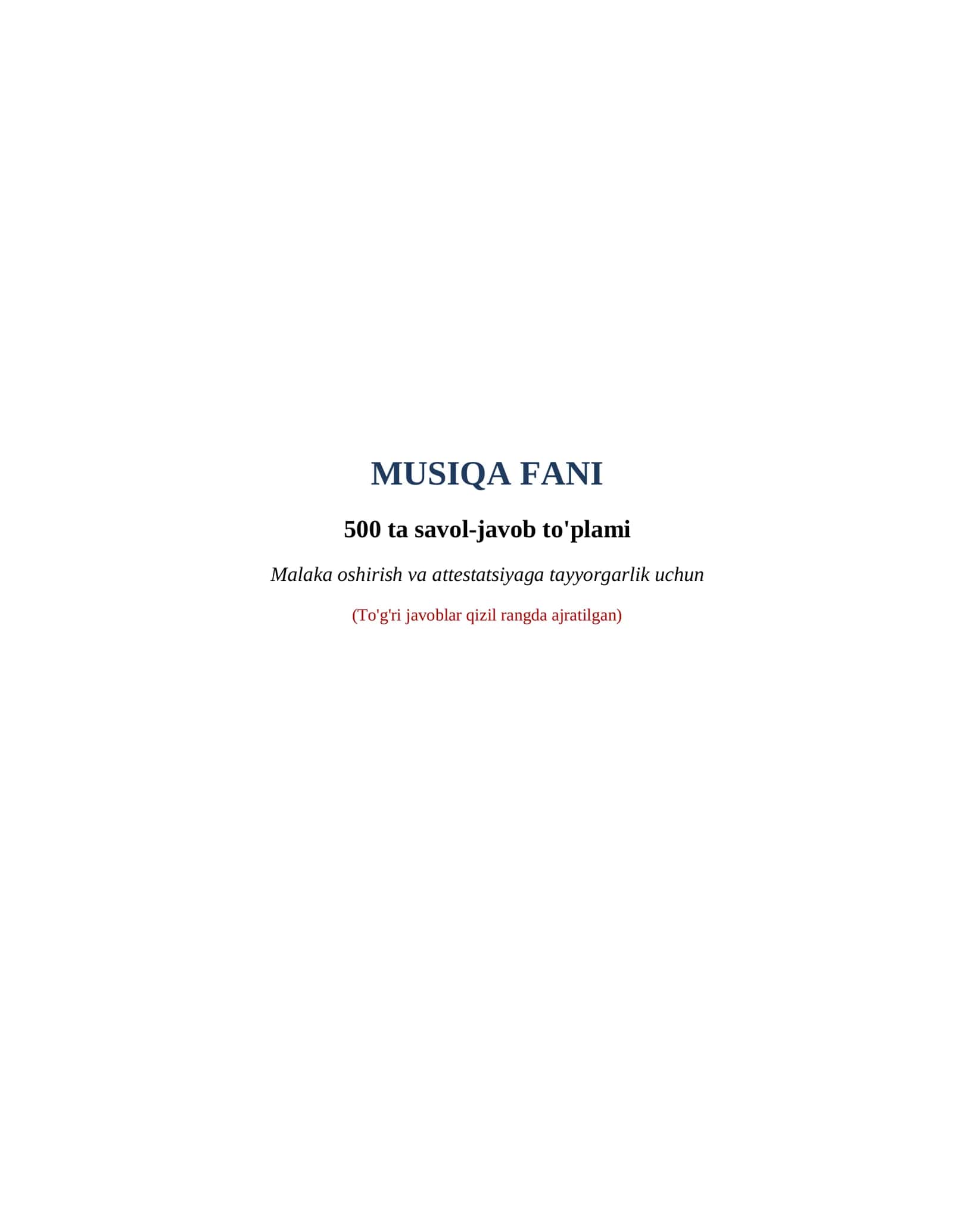 MUSIQA FANI ATTESTATSIYA SAVOLLARI 2
