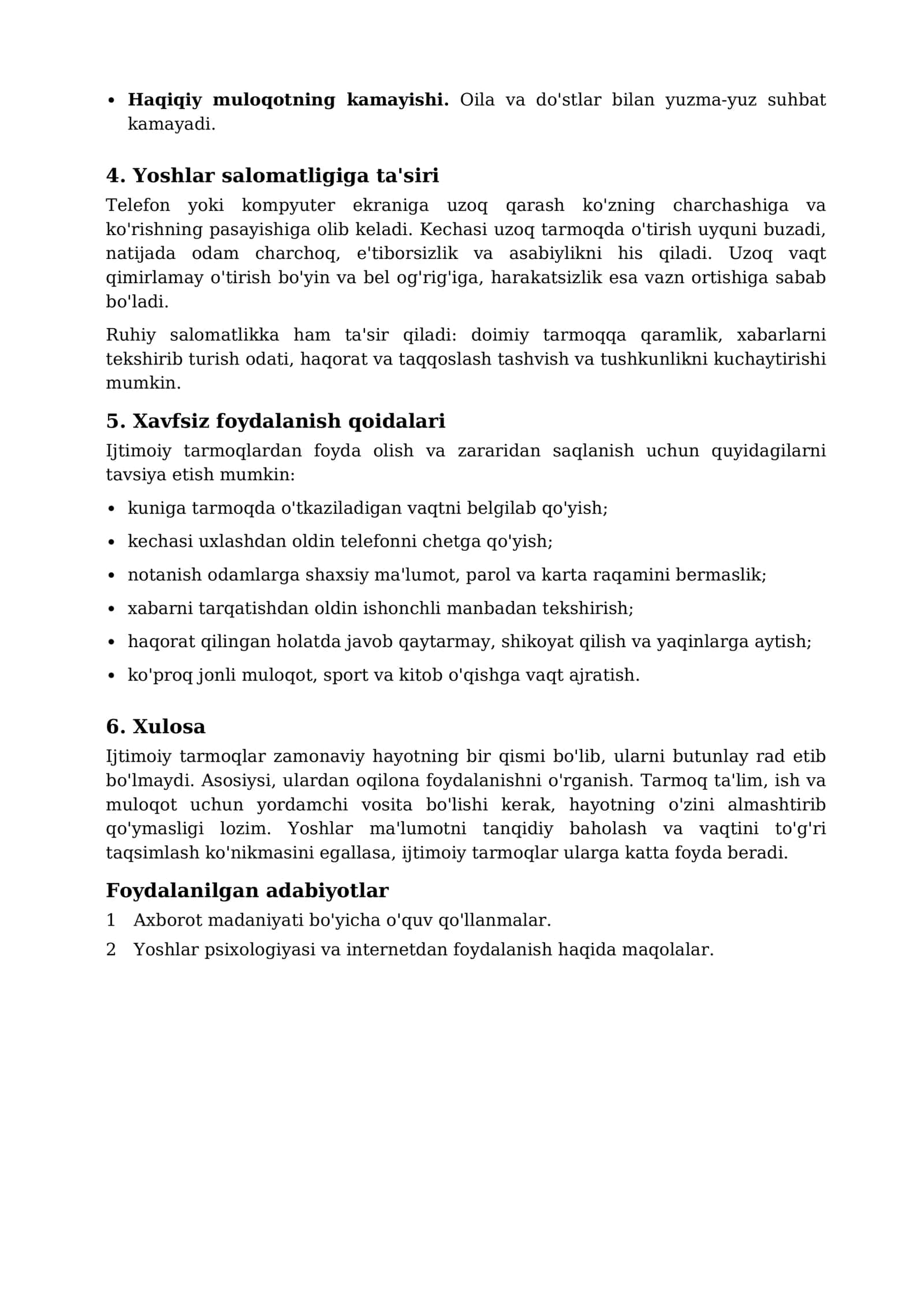 Ijtimoiy tarmoqlarning yoshlarga ta'siri 2