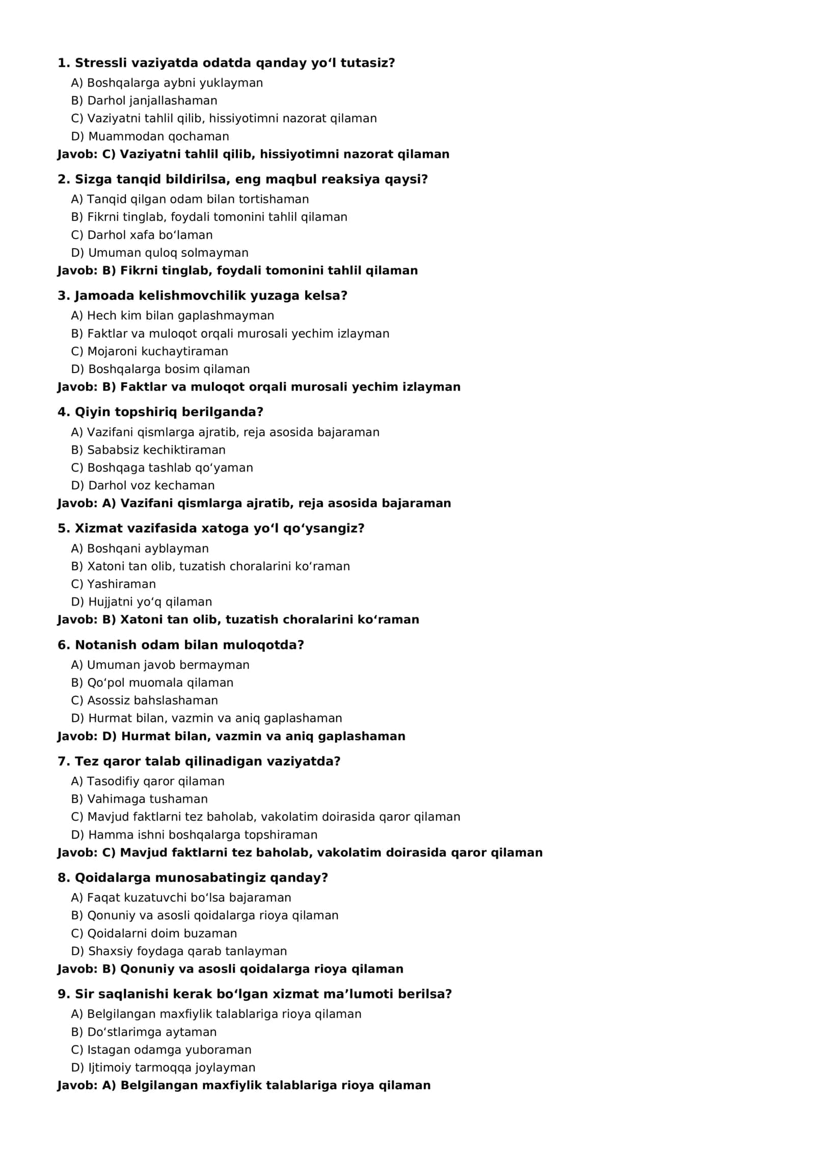 500 TA PSIXOLOGIK TAYYORGARLIK TESTLARI 2