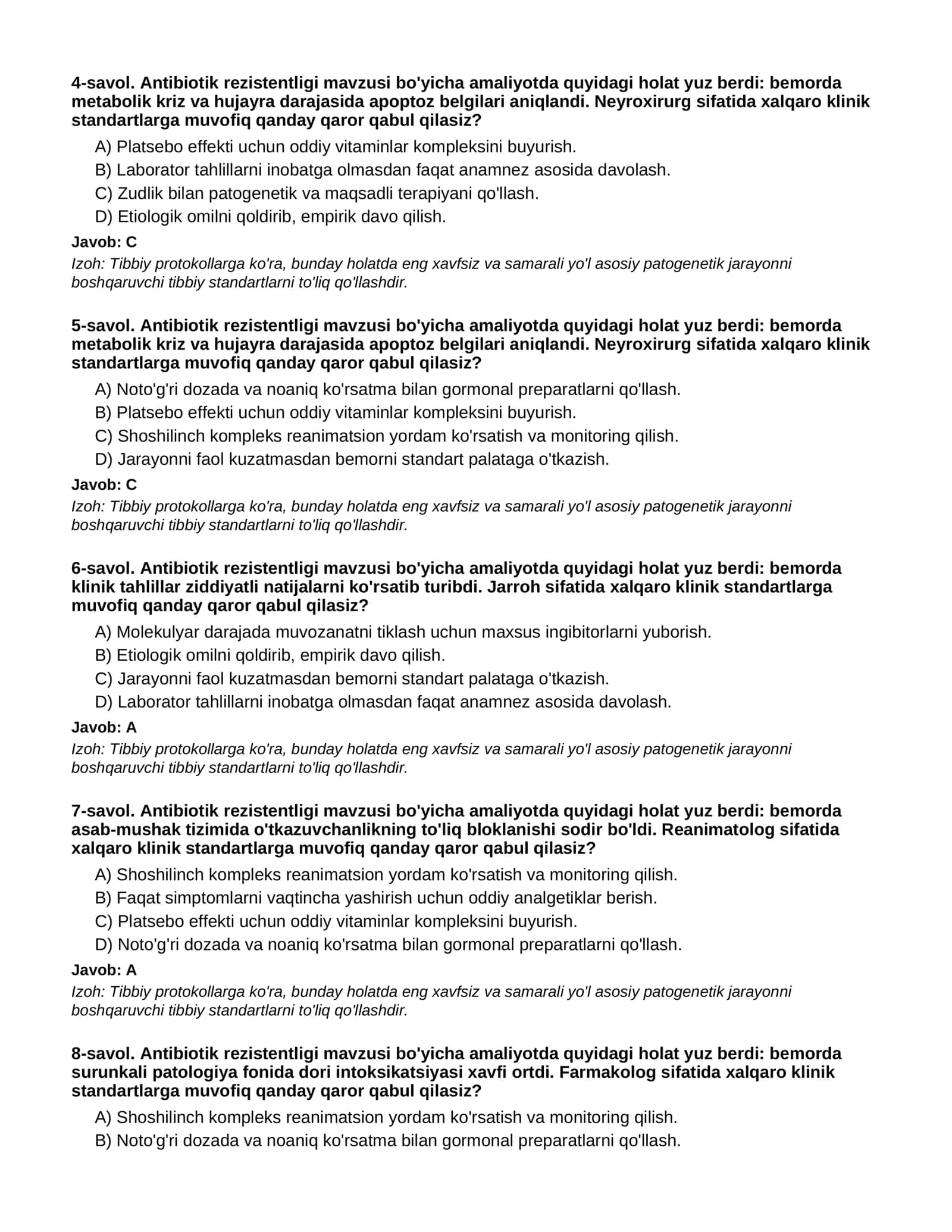 Antibiotik rezistentligi - 1-QISM 2