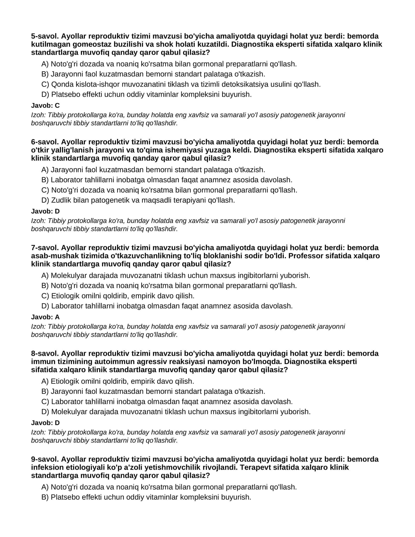 AYOLLAR REPRODUKTIV TIZIMI - 3-QISM 2
